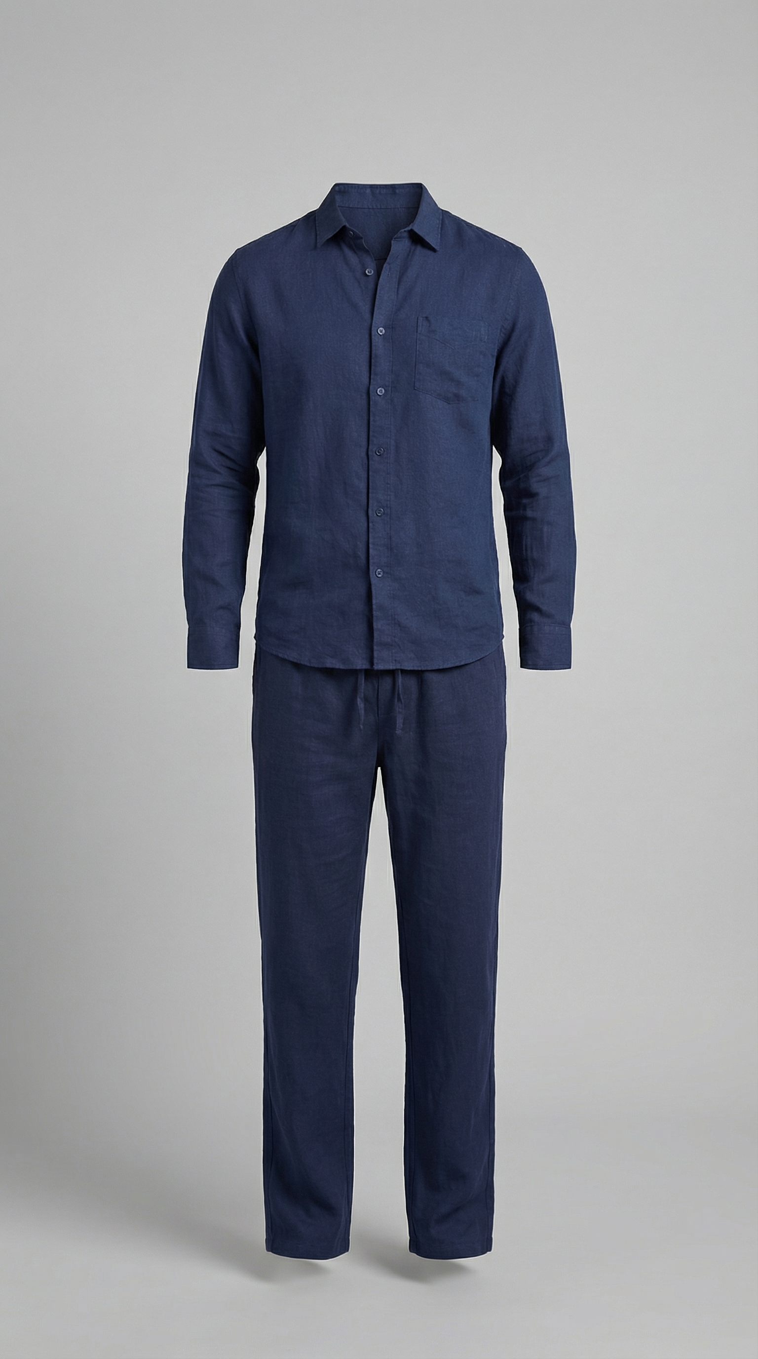 Men's linen co-ord set | slim fit two-piece ensemble
