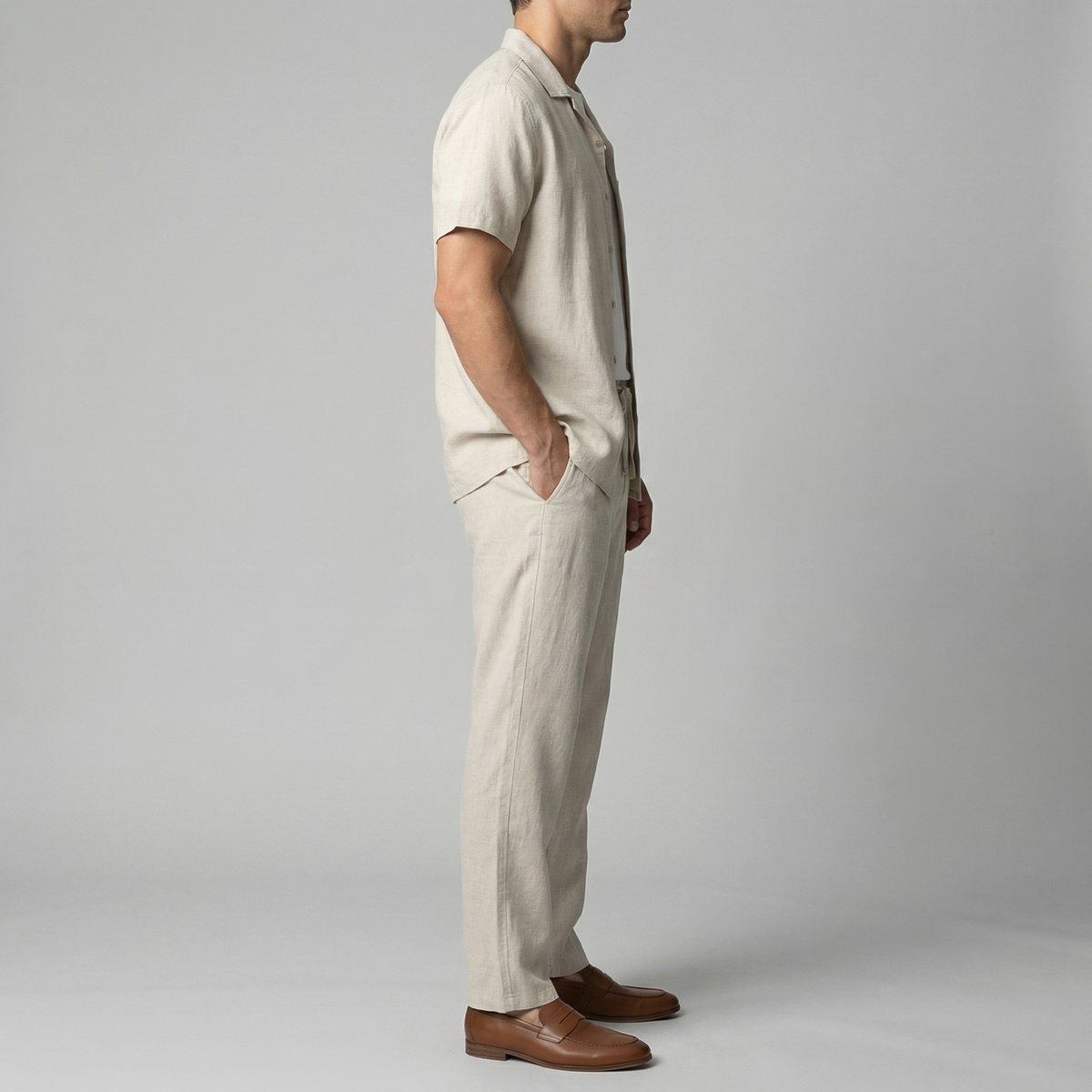 Men's linen trousers | slim fit for casual wear