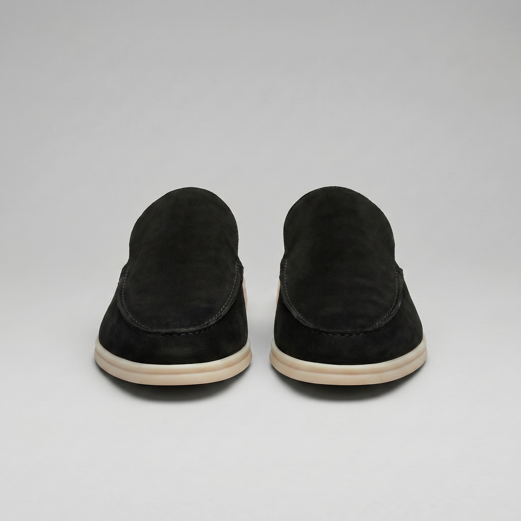 Men's suede backless mules | loafer style slip-ons