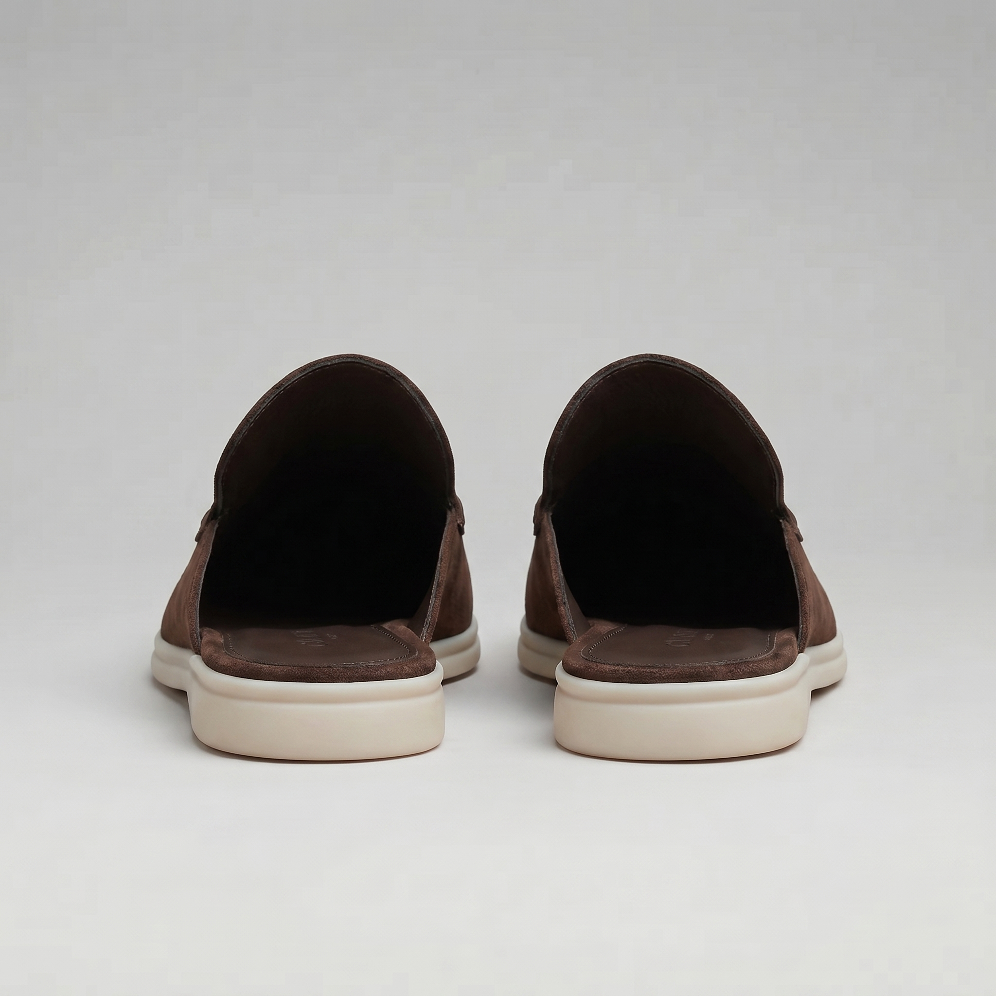Men's suede backless mules | loafer style slip-ons