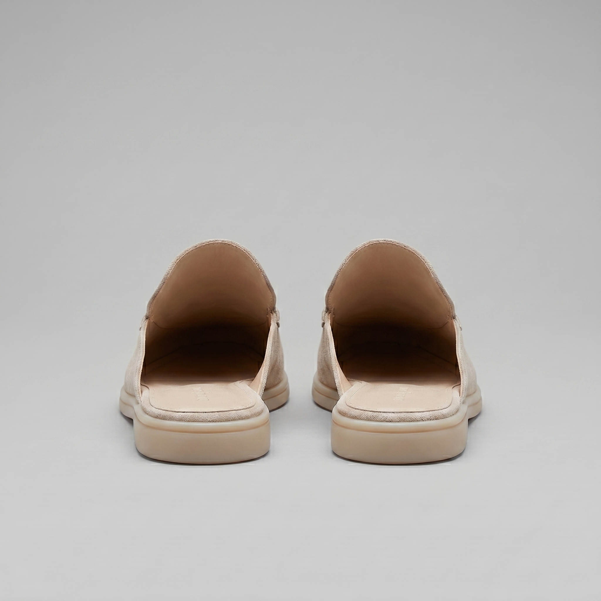 Men's suede backless mules | loafer style slip-ons
