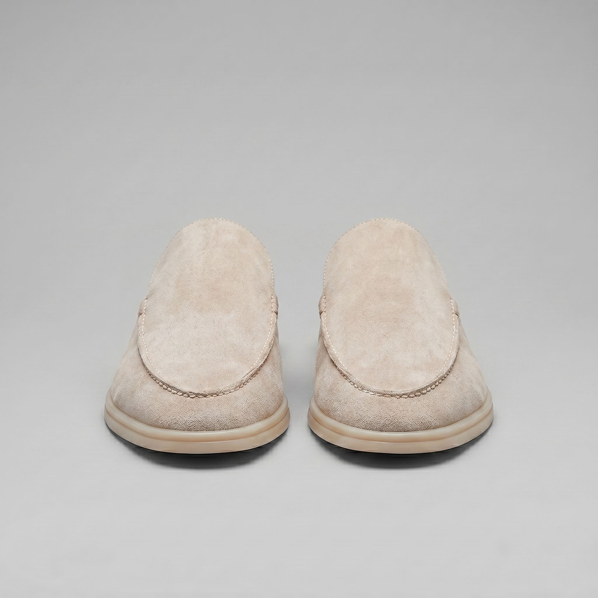 Men's suede backless mules | loafer style slip-ons
