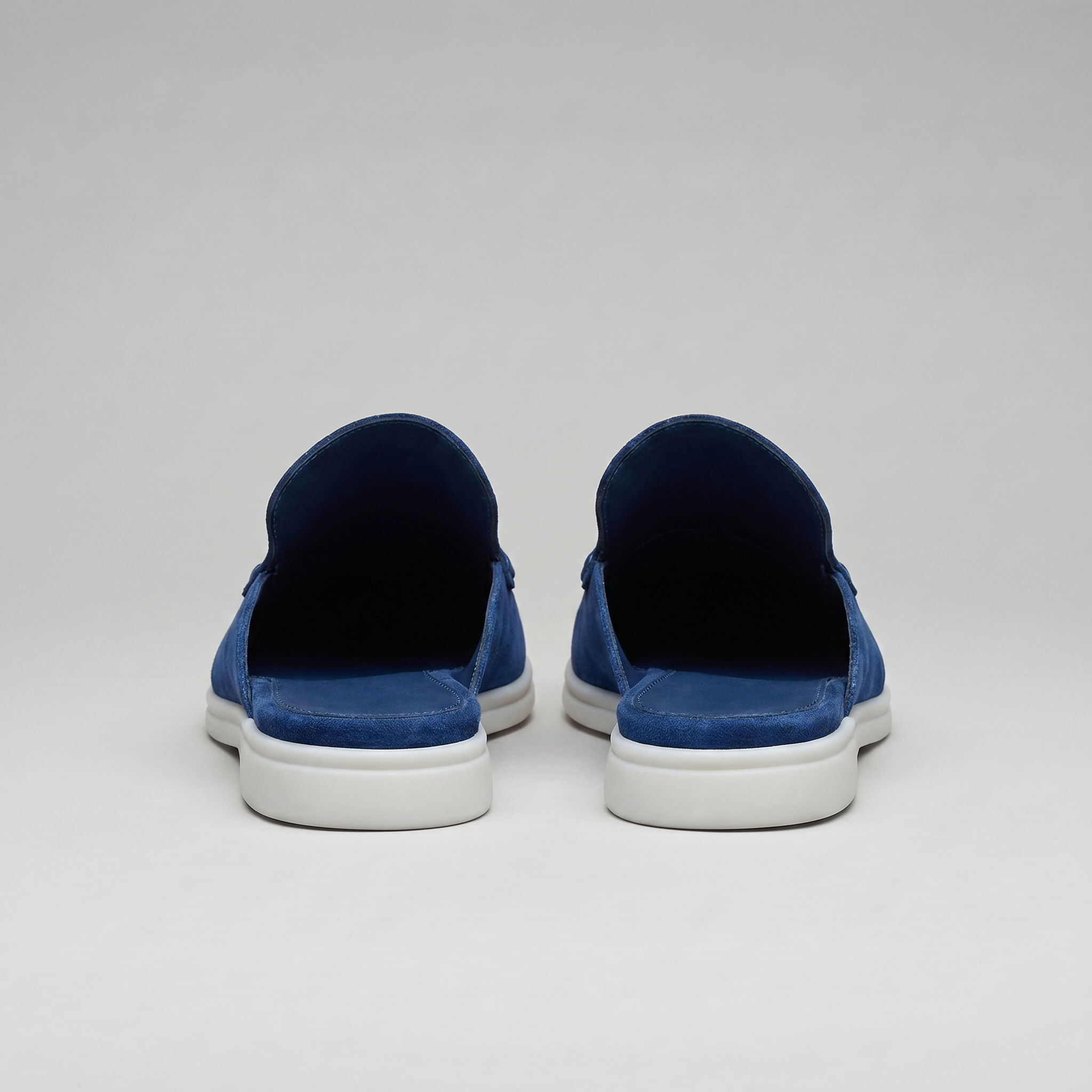 Men's suede backless mules | loafer style slip-ons