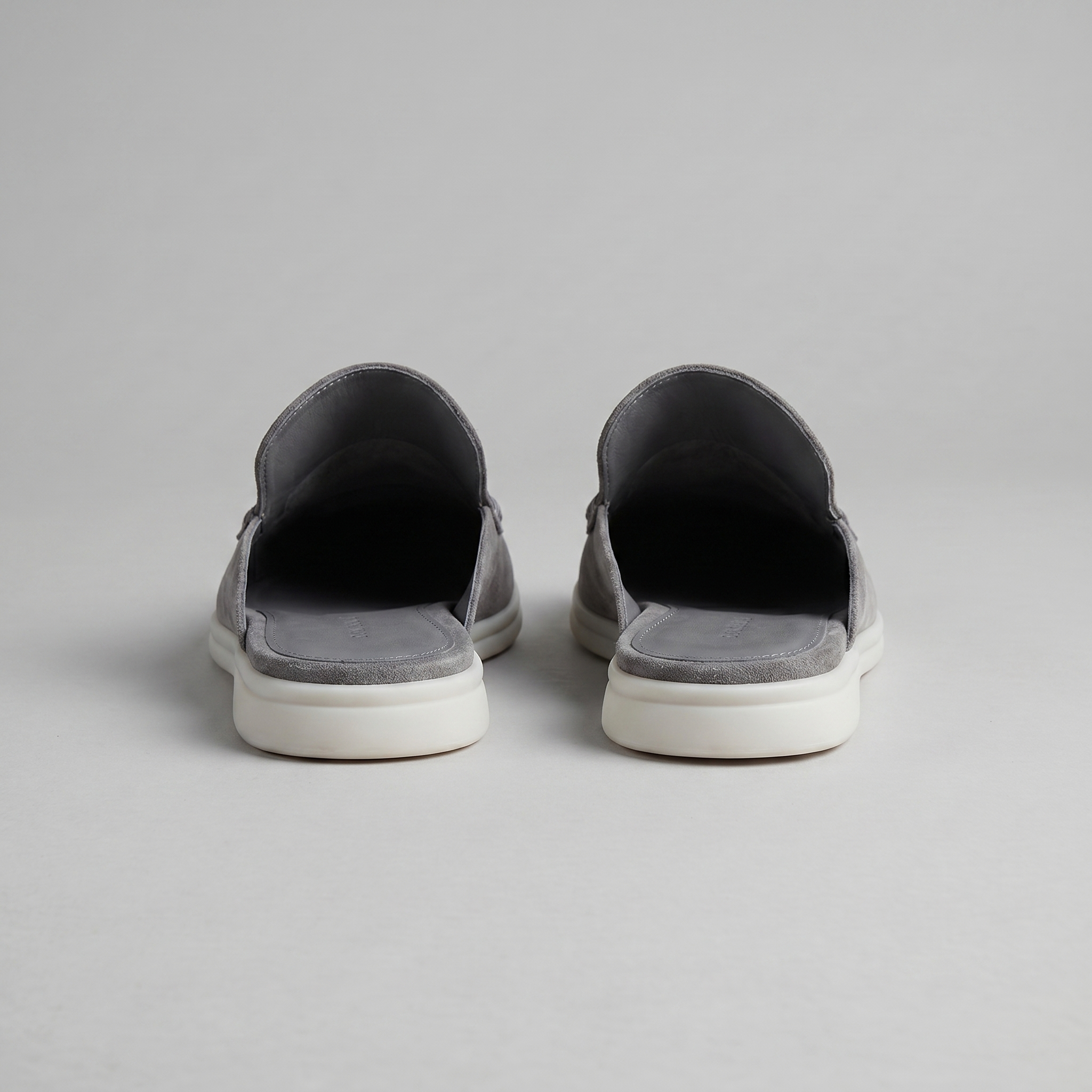 Men's suede backless mules | loafer style slip-ons