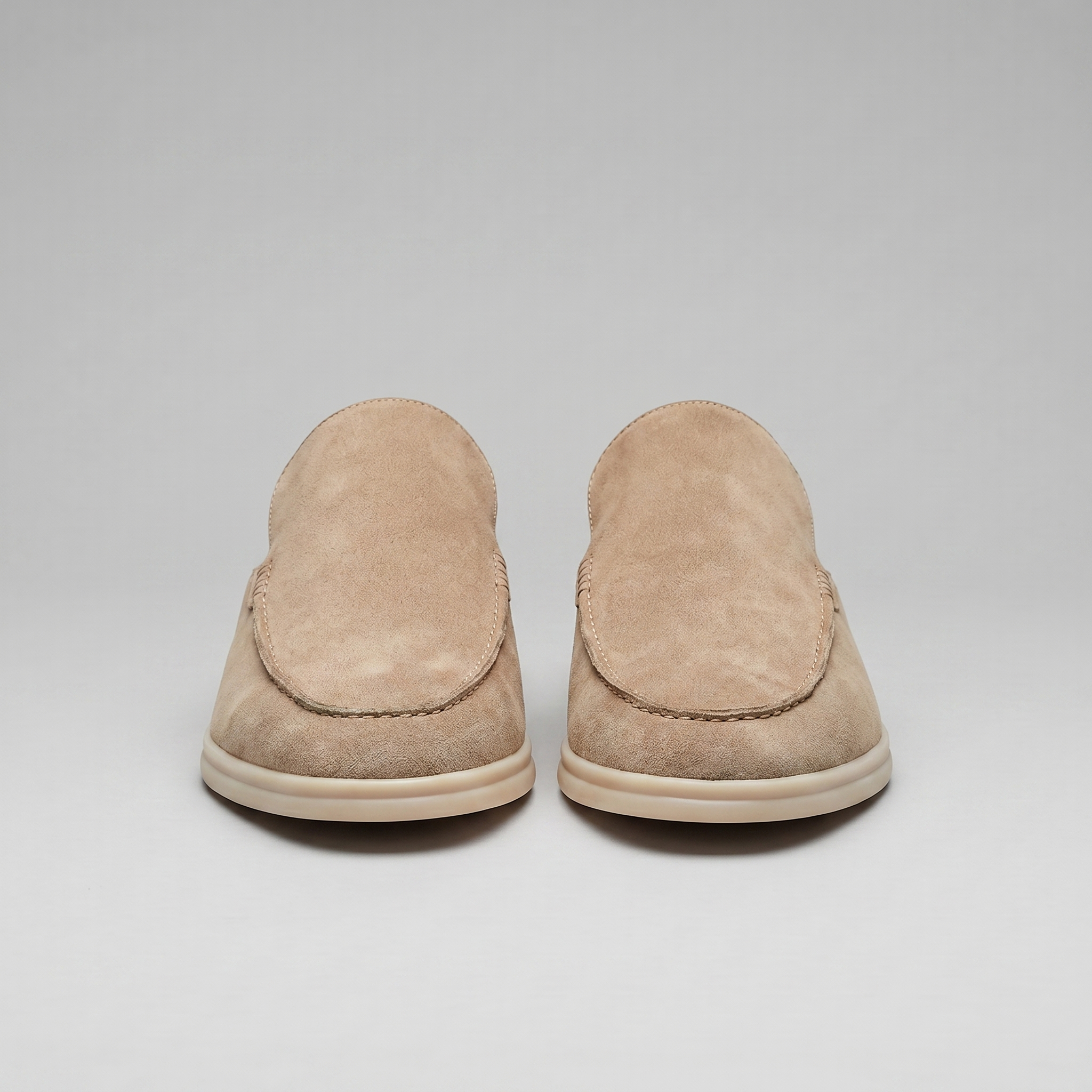 Men's suede backless mules | loafer style slip-ons