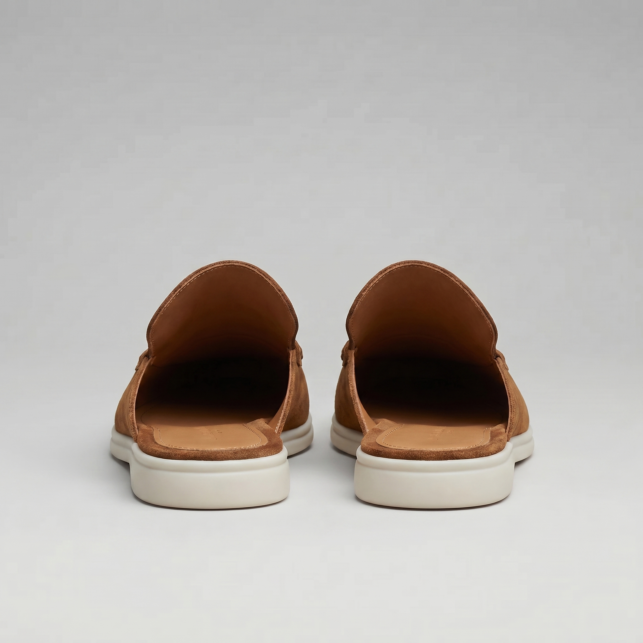 Men's suede backless mules | loafer style slip-ons