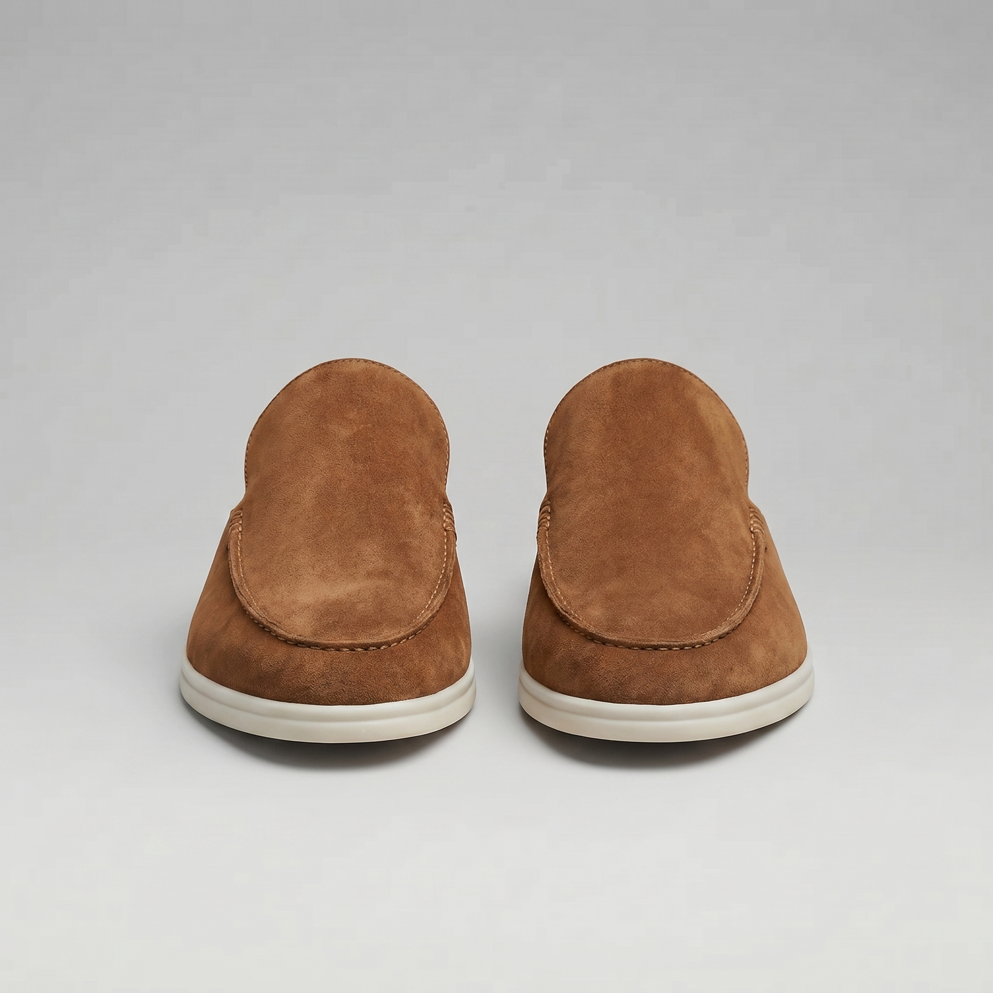 Men's suede backless mules | loafer style slip-ons