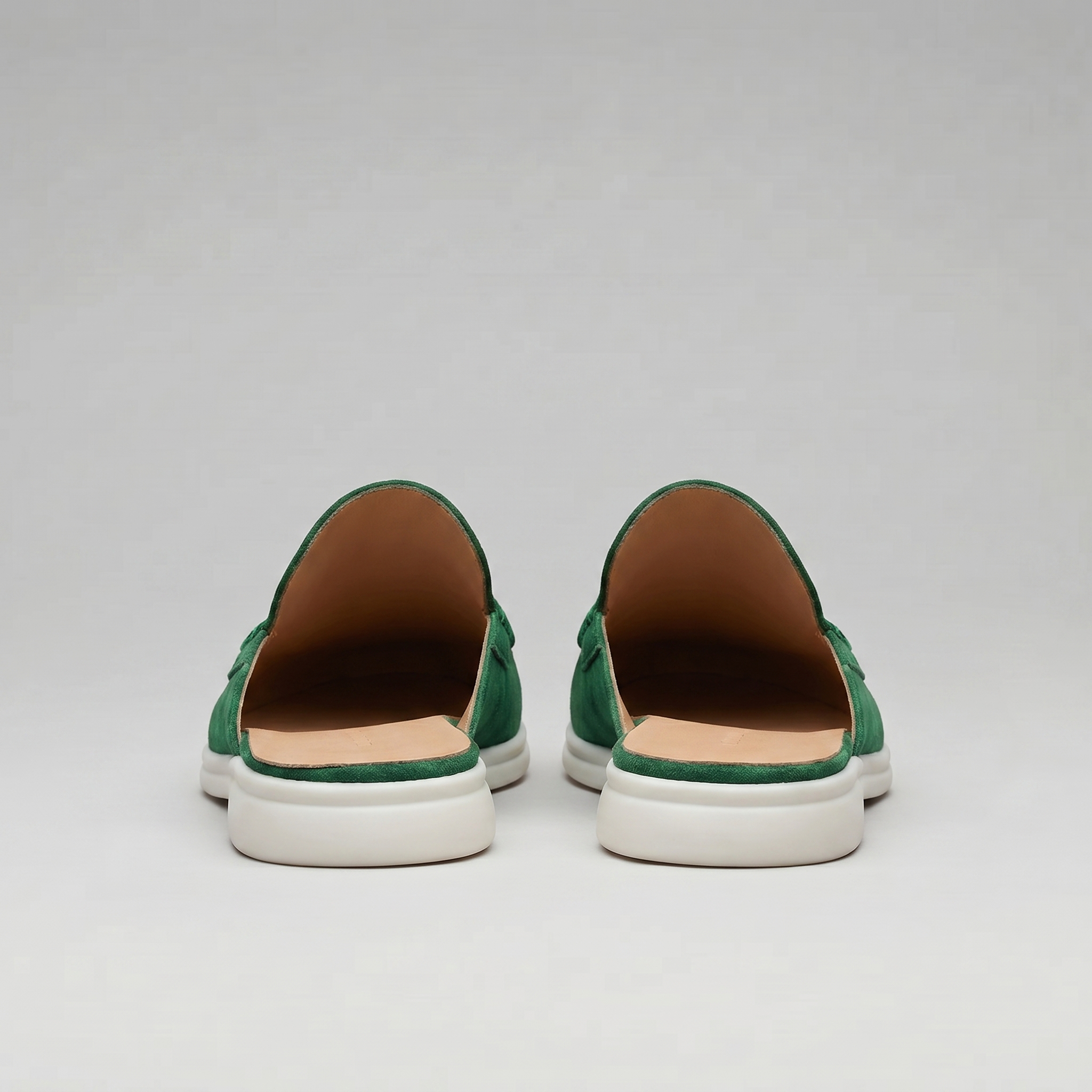 Men's suede backless mules | loafer style slip-ons