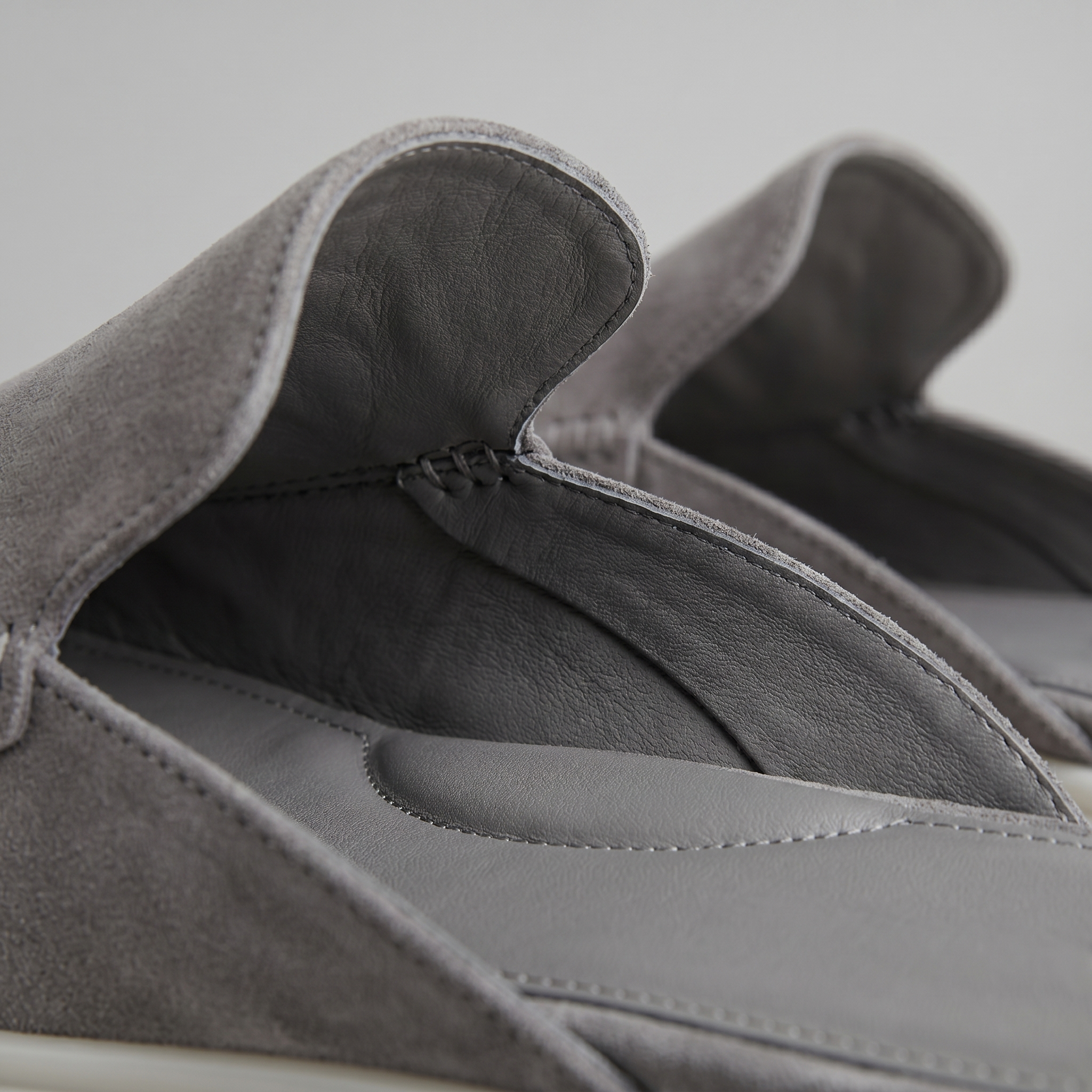 Men's suede backless mules | loafer style slip-ons