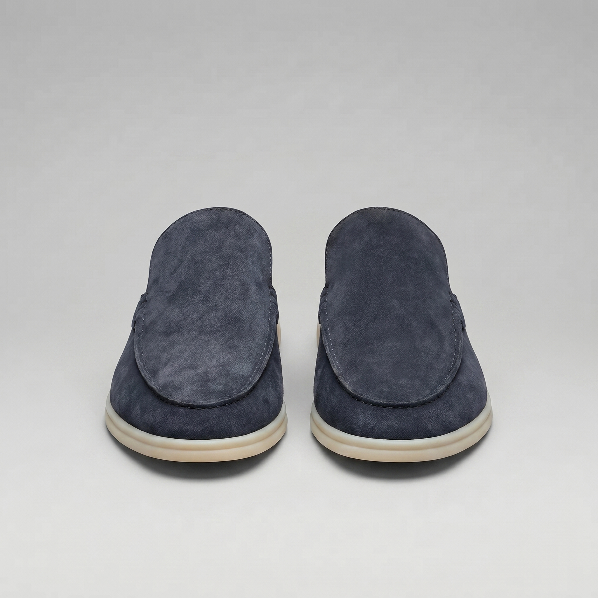 Men's suede backless mules | loafer style slip-ons