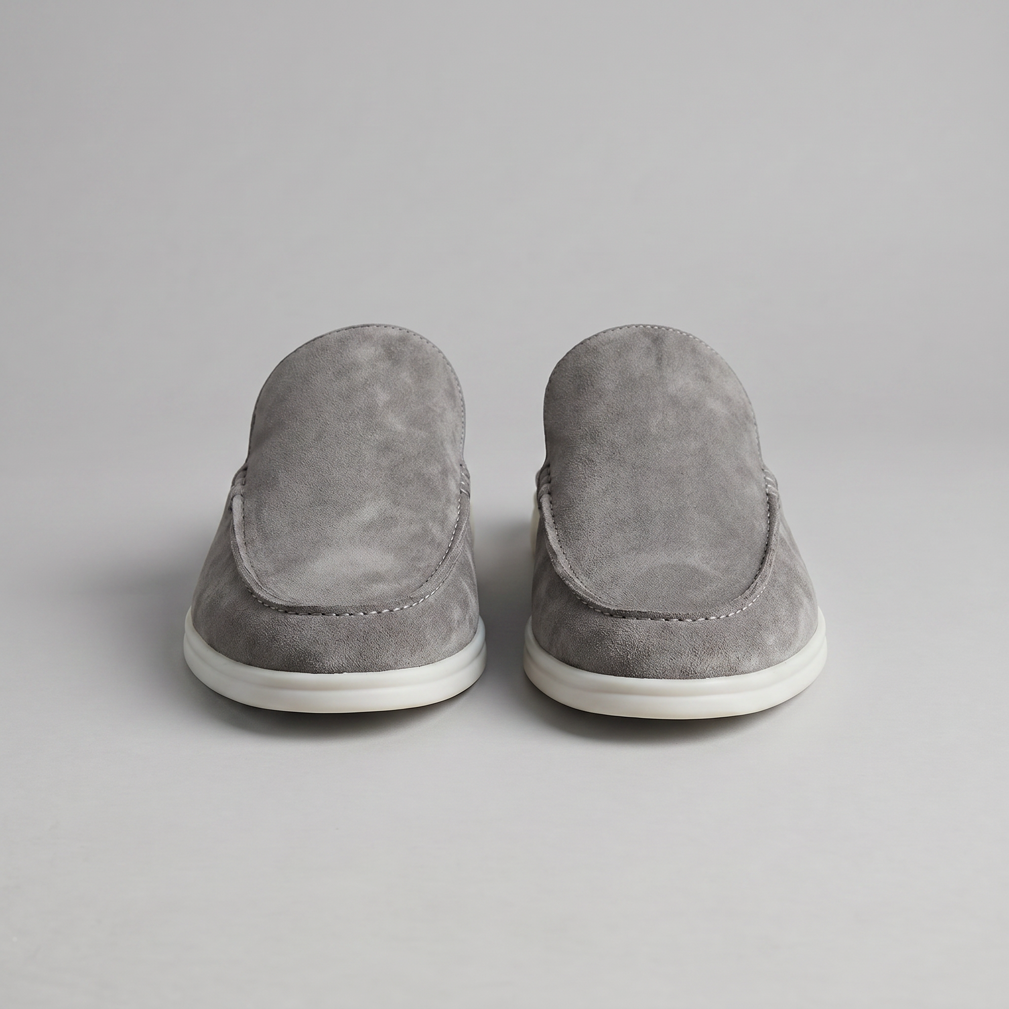Men's suede backless mules | loafer style slip-ons