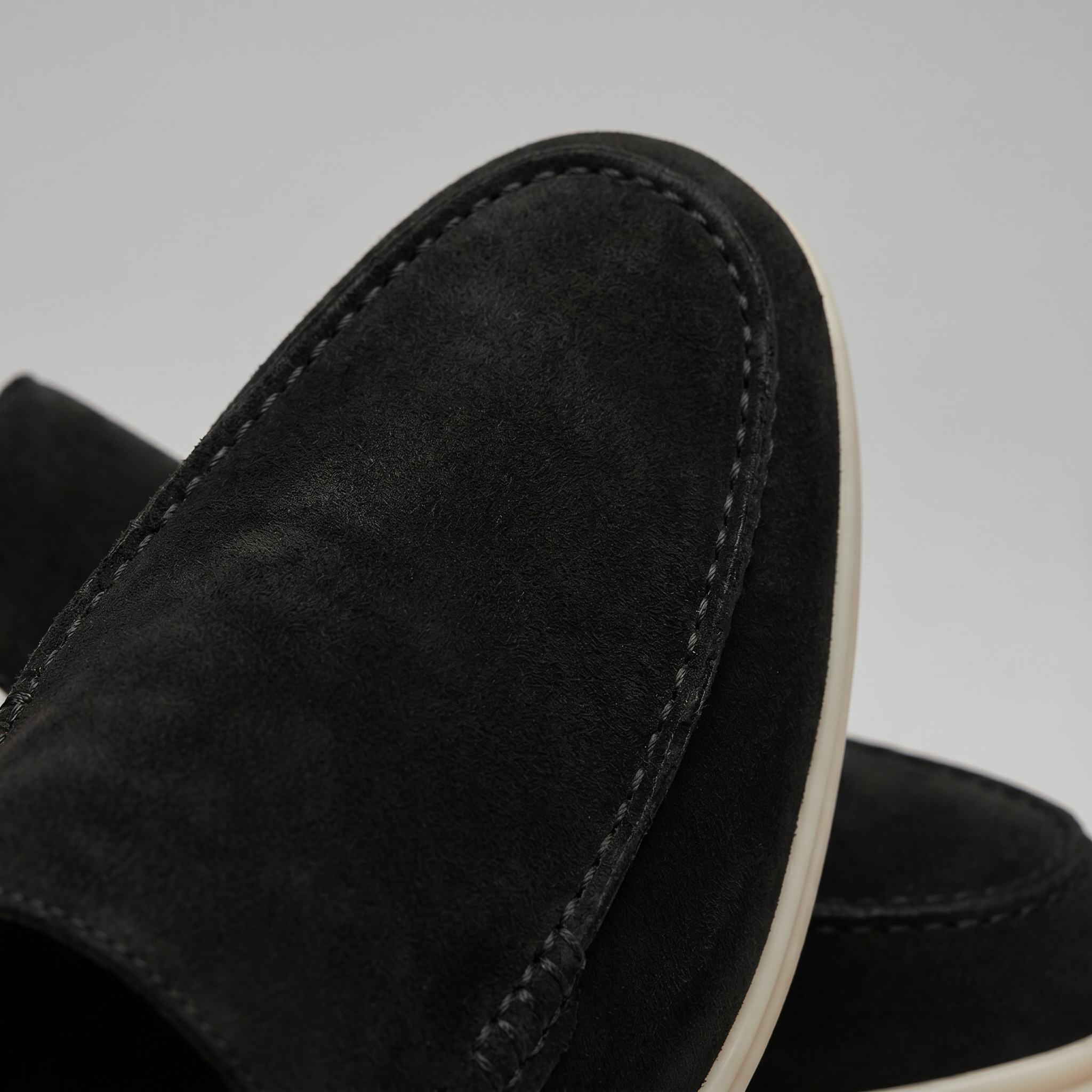 Men's suede backless mules | loafer style slip-ons