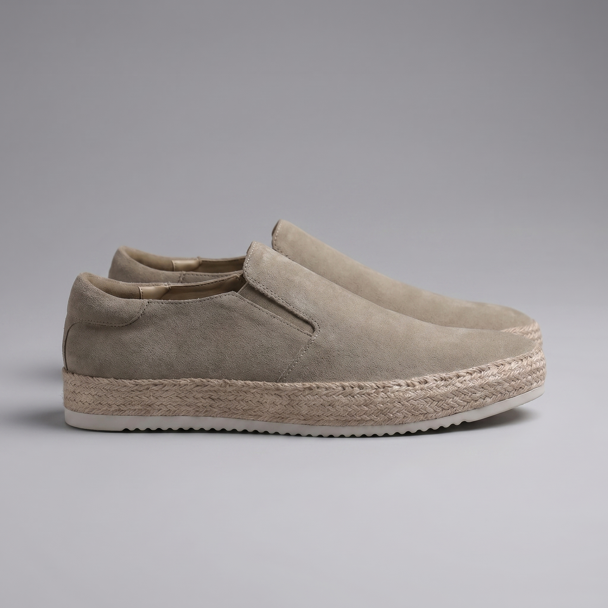 Men's suede slip-on loafers | refined beach footwear