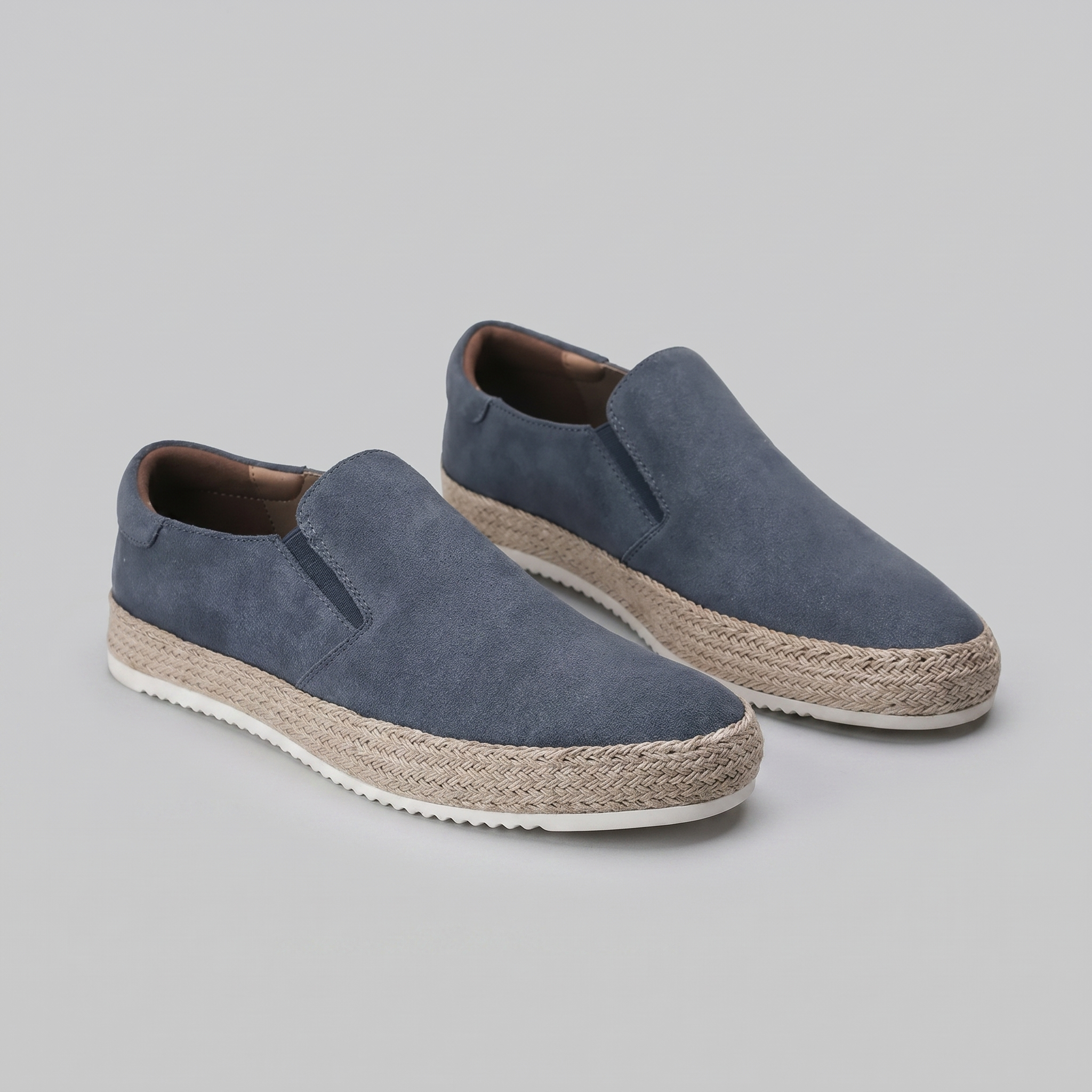 Men's suede slip-on loafers | refined beach footwear