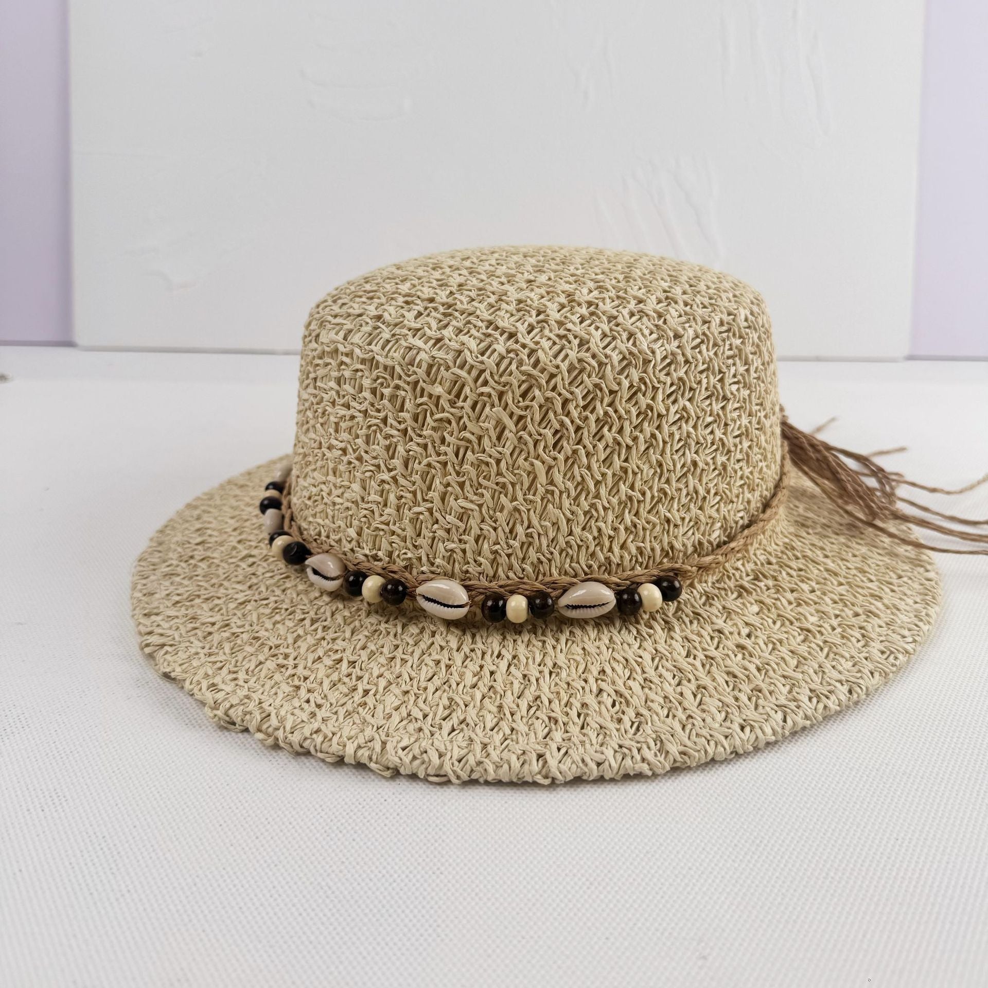 Women's sun hat | stiff wide brim | retro holiday accessory