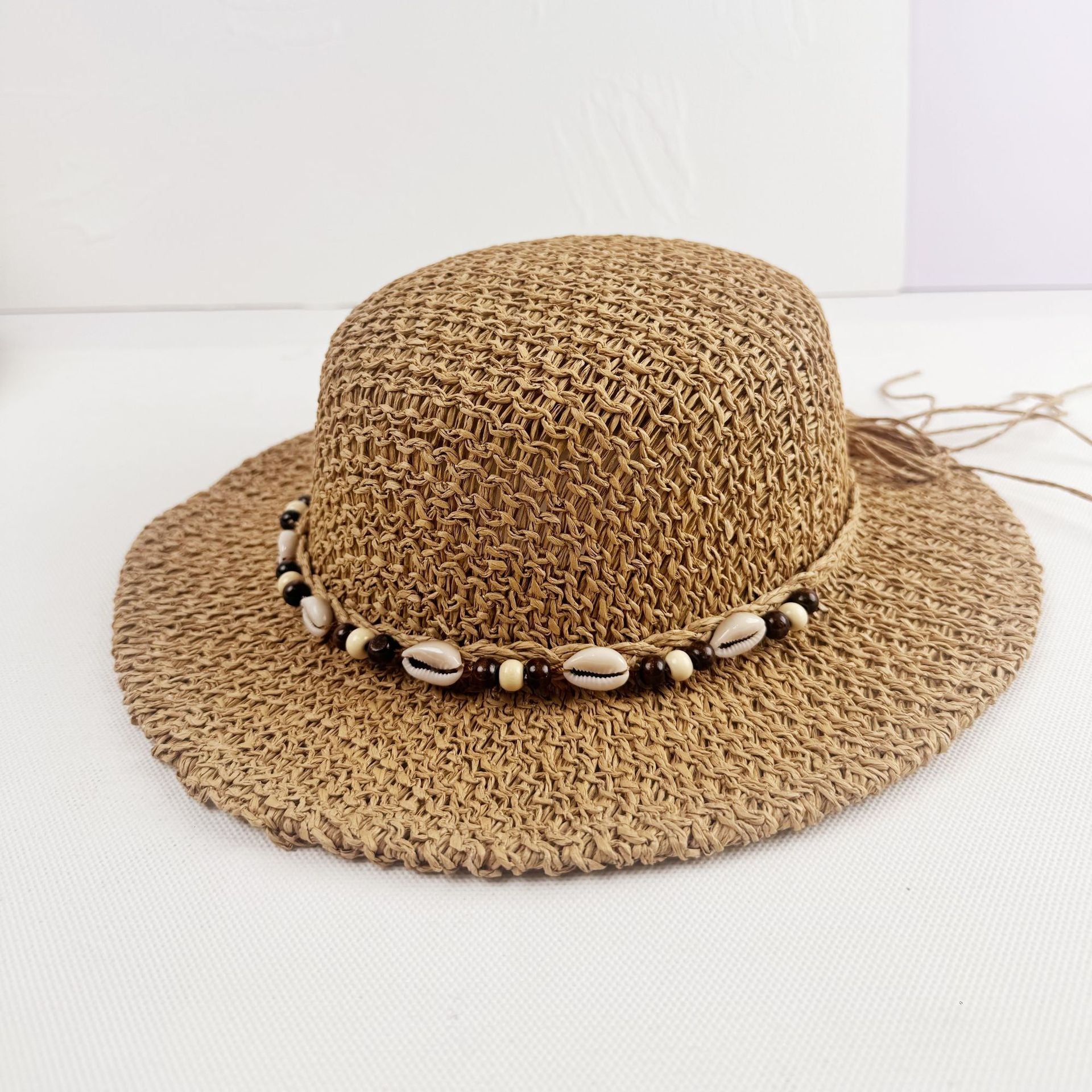Women's sun hat | stiff wide brim | retro holiday accessory