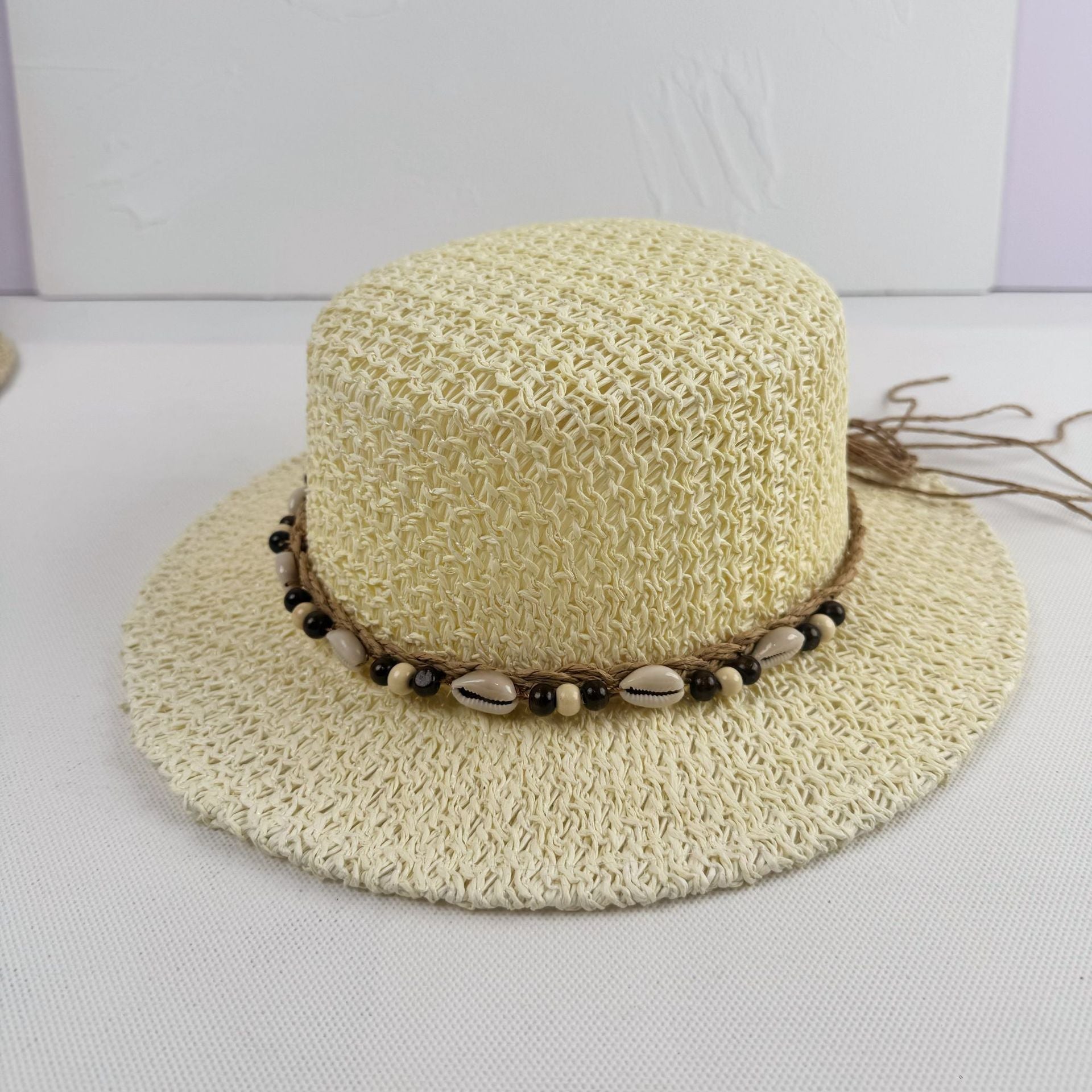 Women's sun hat | stiff wide brim | retro holiday accessory