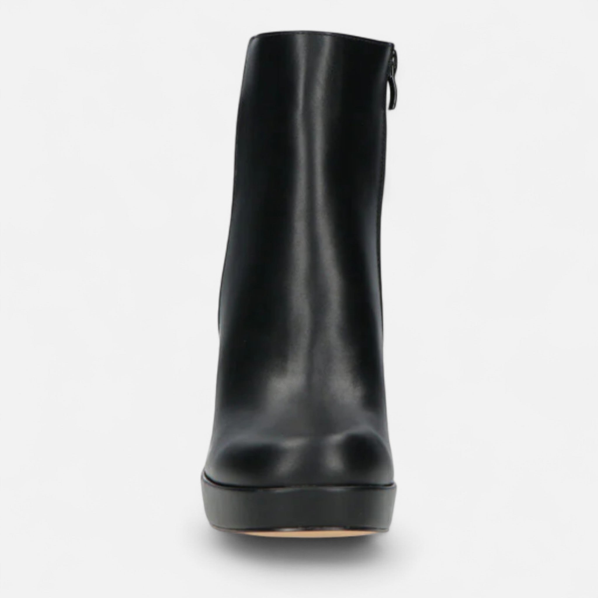 Veroux Mode | Women’s Black Ankle Boots – Sculpted Heel, Sleek Side-Zip Elegance