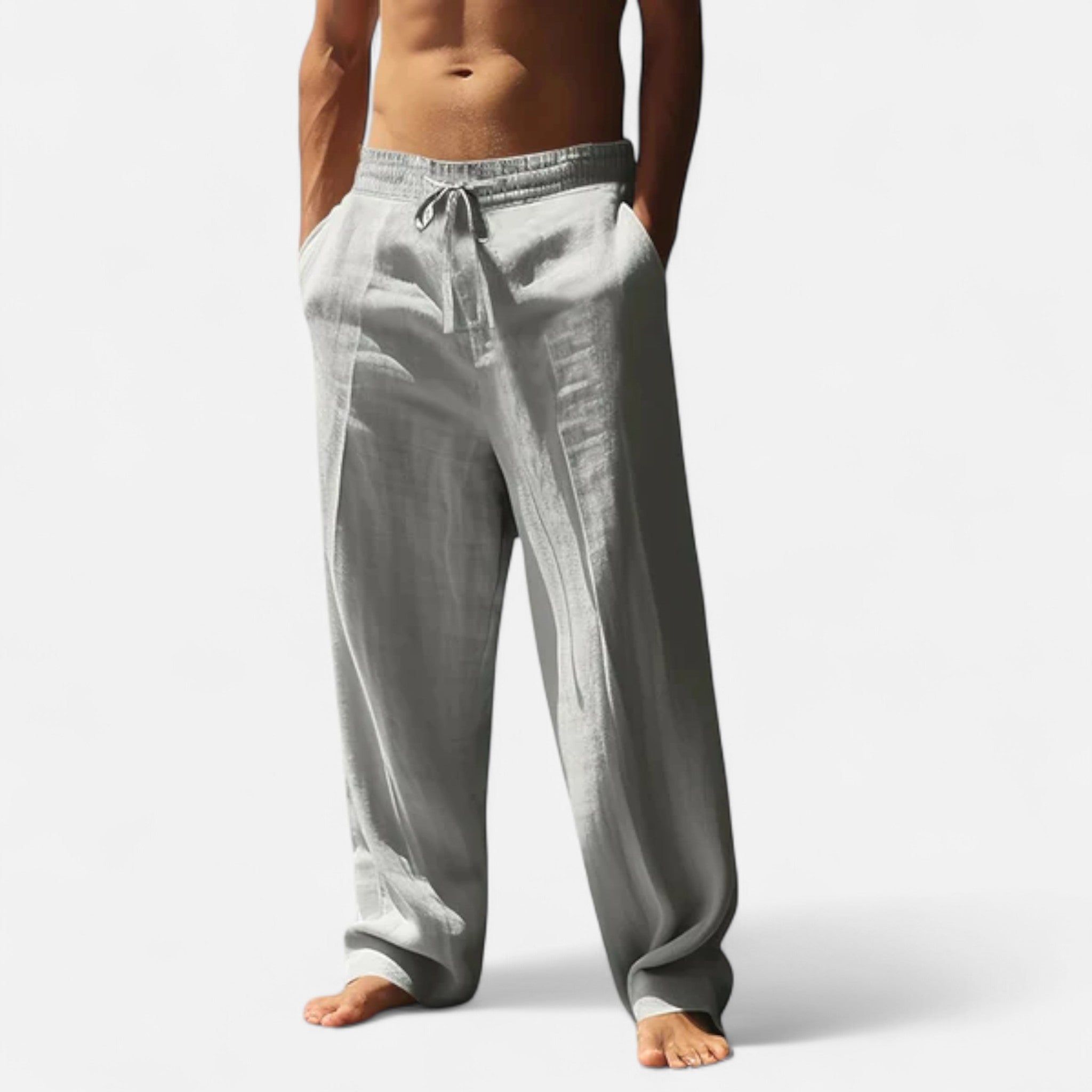 Veroux Mode | Men’s Relaxed Linen Trousers