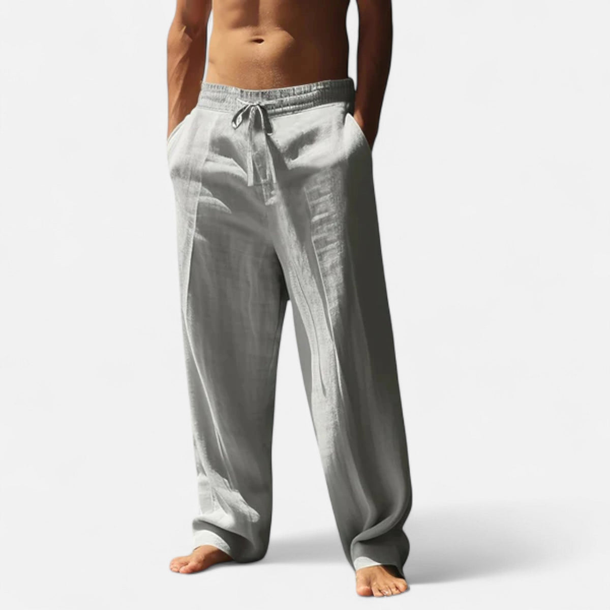 Veroux Mode | Men’s Relaxed Linen Trousers