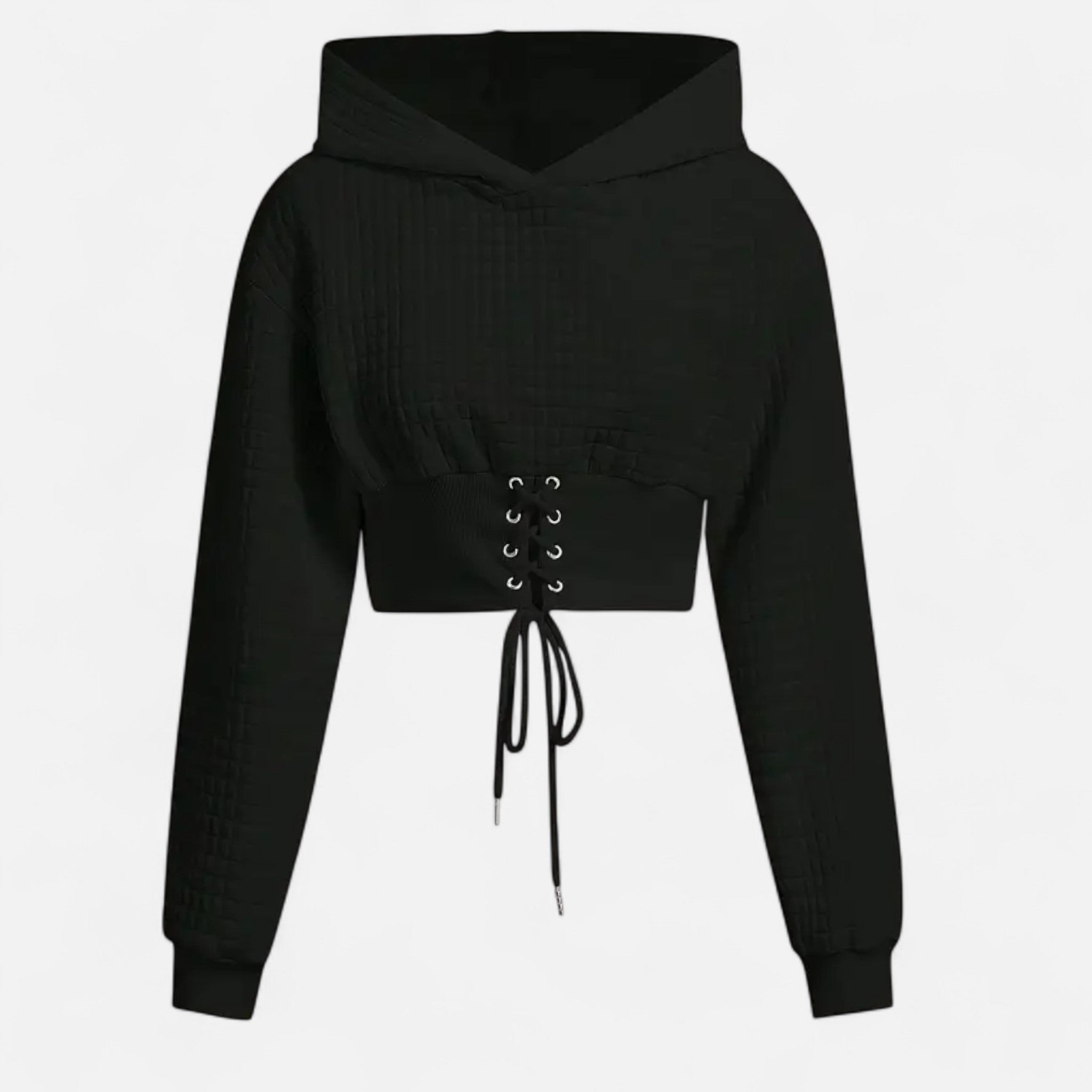 Veroux Mode | Women’s Elegant Long Sleeve Crop Hoodie