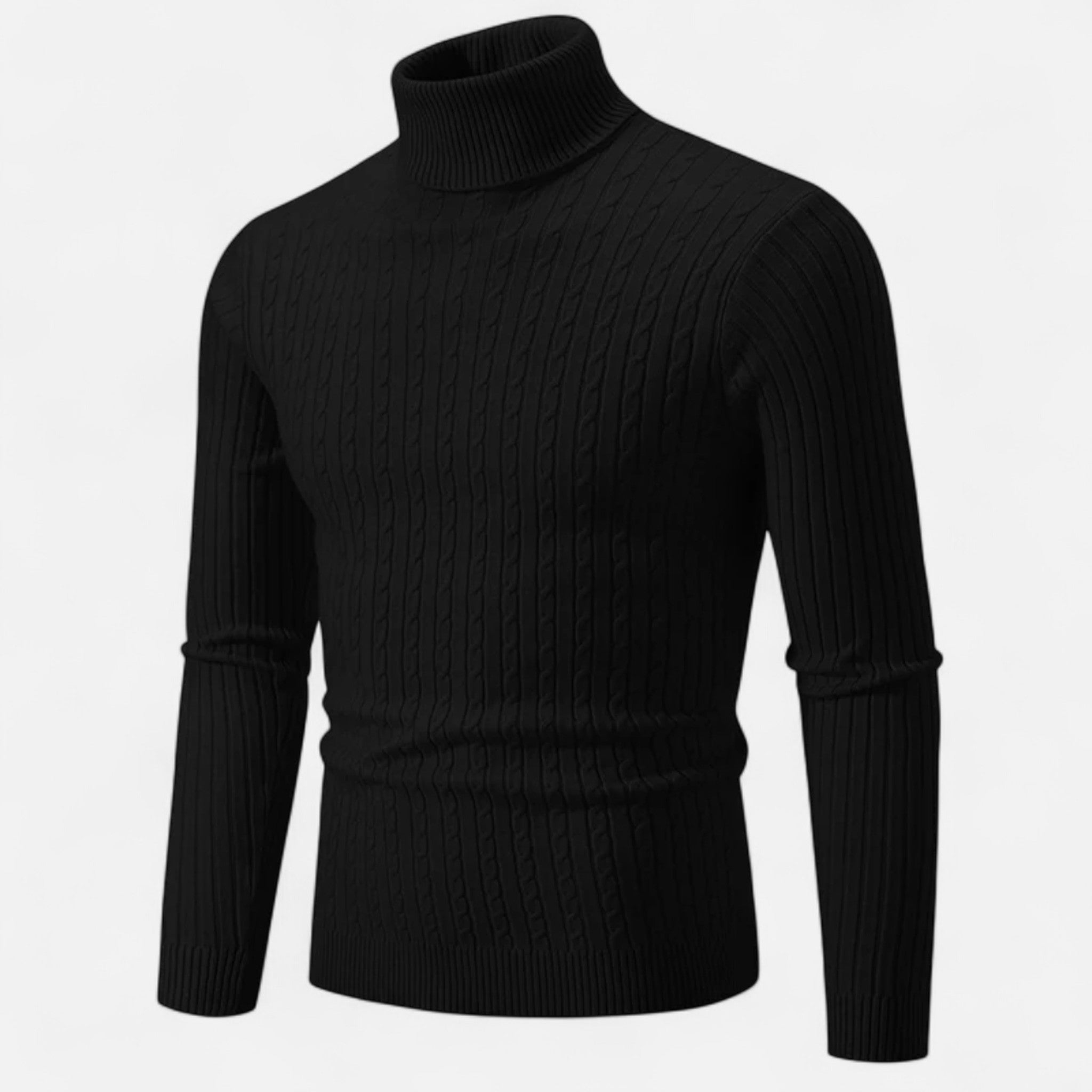 Veroux Mode | Men’s Wool High-Neck Sweater