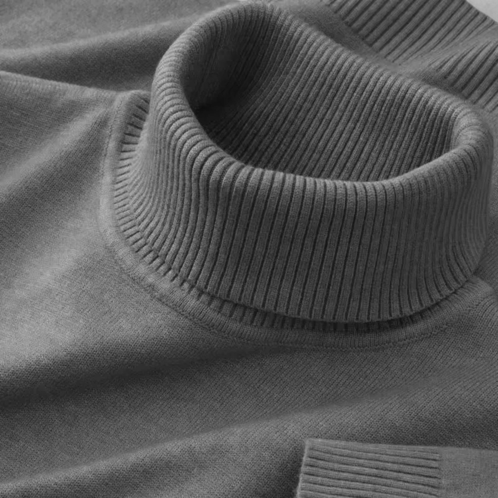 Veroux Mode | Men’s Knitted Wool Turtleneck Sweater