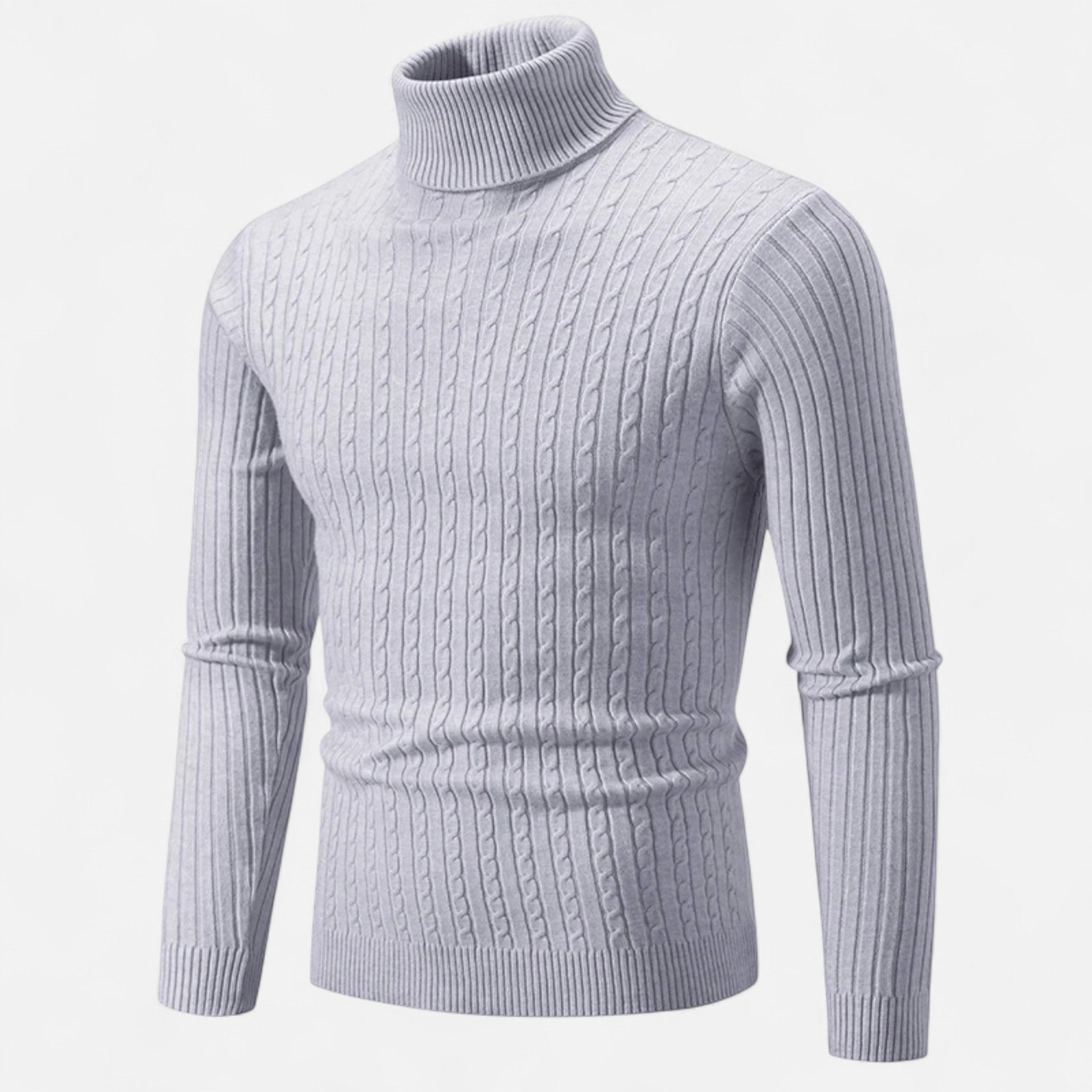 Veroux Mode | Men’s Wool High-Neck Sweater
