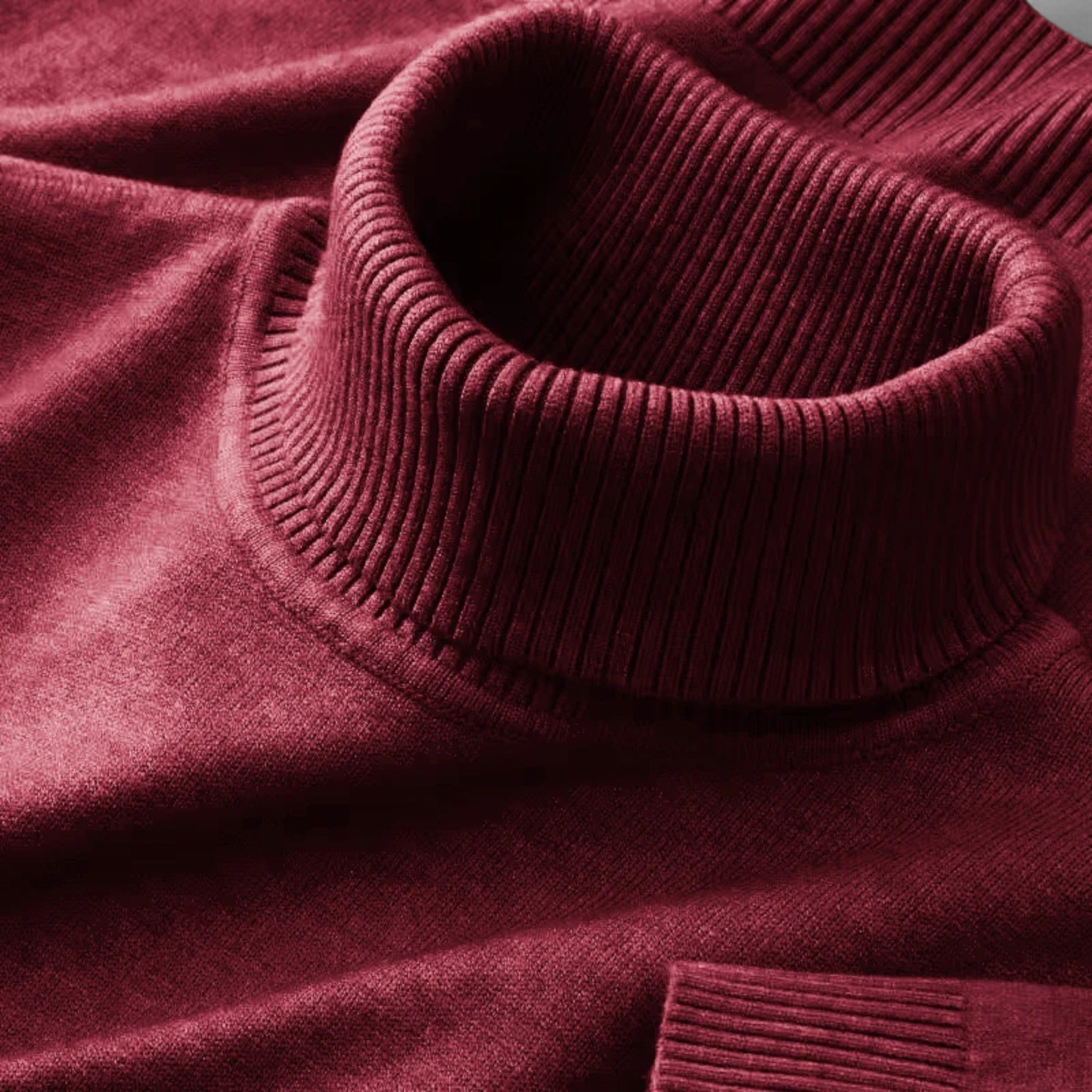 Veroux Mode | Men’s Knitted Wool Turtleneck Sweater