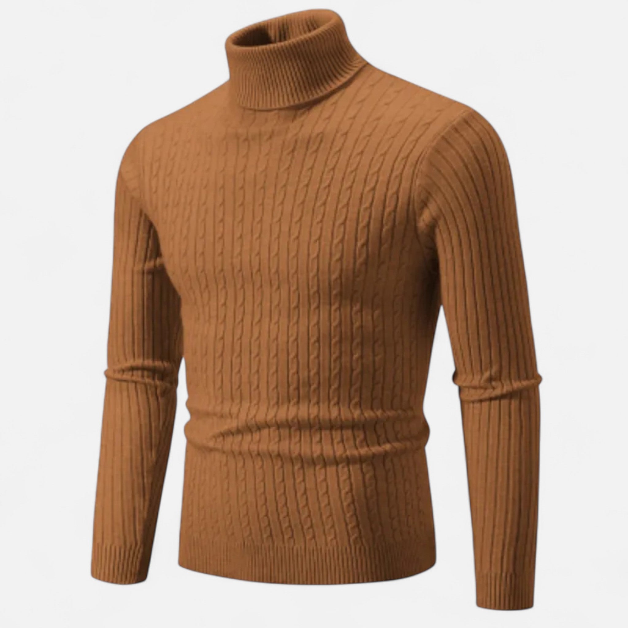 Veroux Mode | Men’s Wool High-Neck Sweater