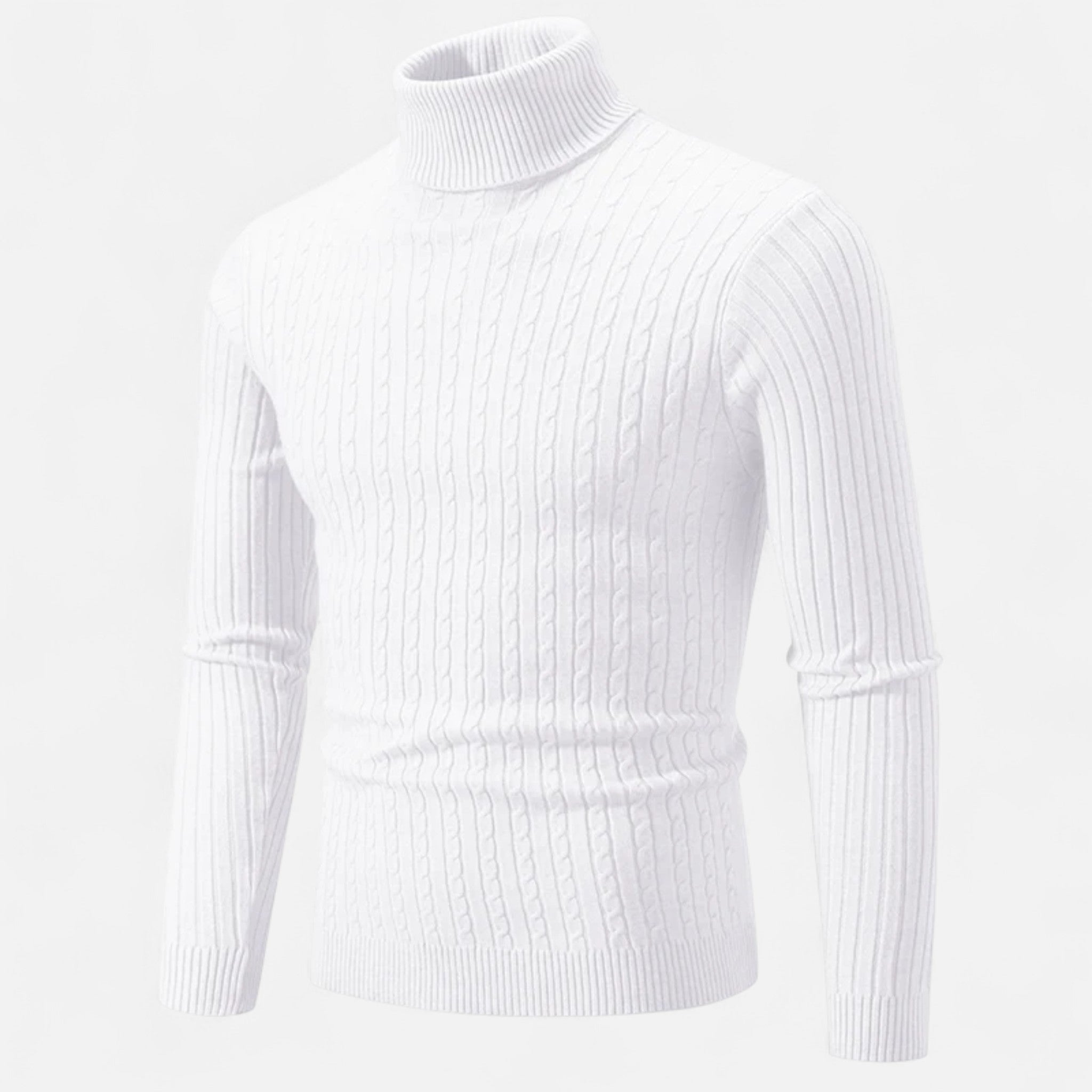 Veroux Mode | Men’s Wool High-Neck Sweater