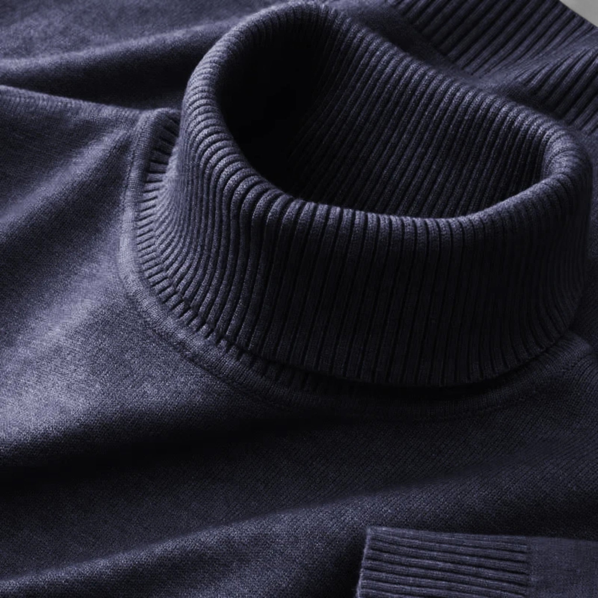 Veroux Mode | Men’s Knitted Wool Turtleneck Sweater