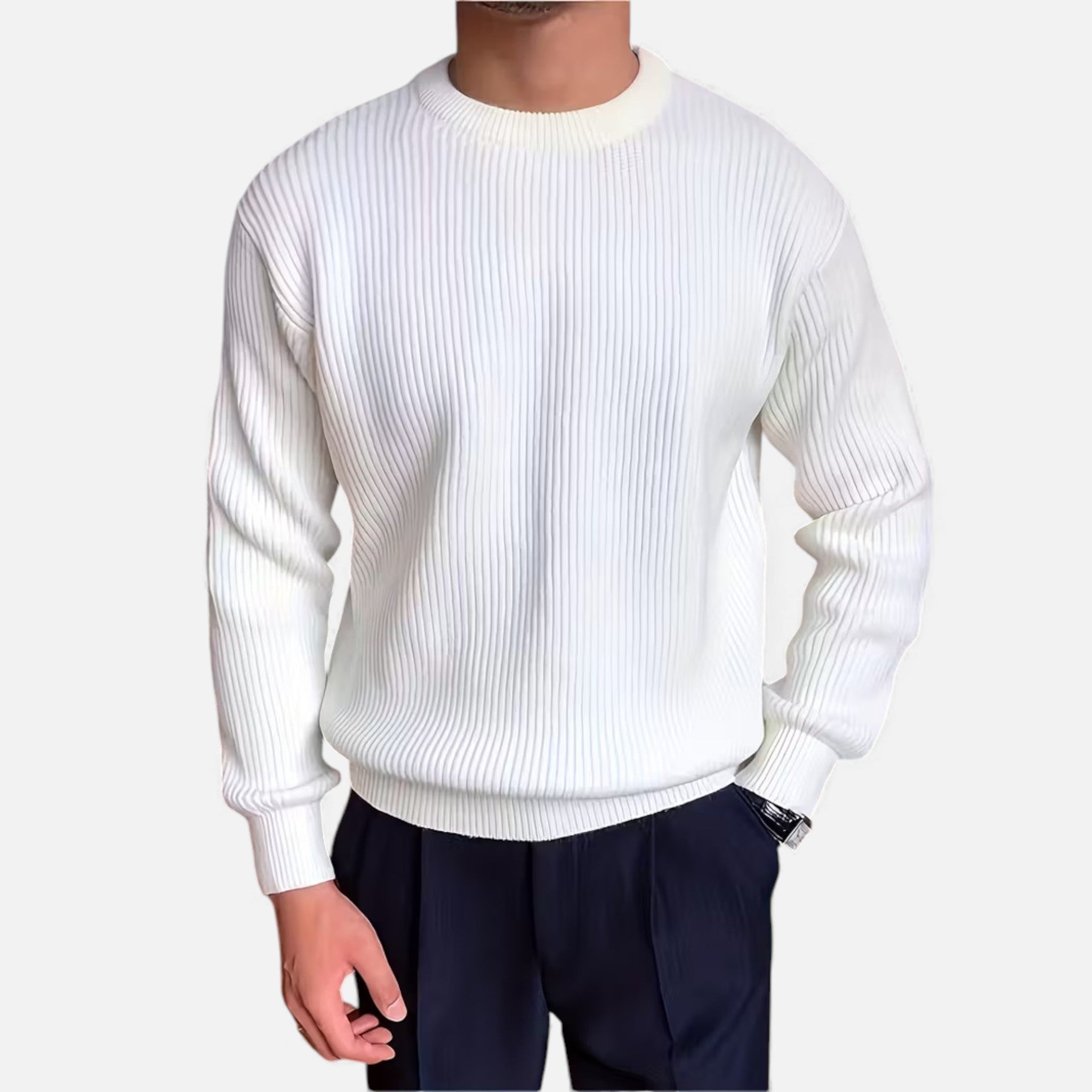Veroux Mode | Men’s Heritage Knit Crew Sweater
