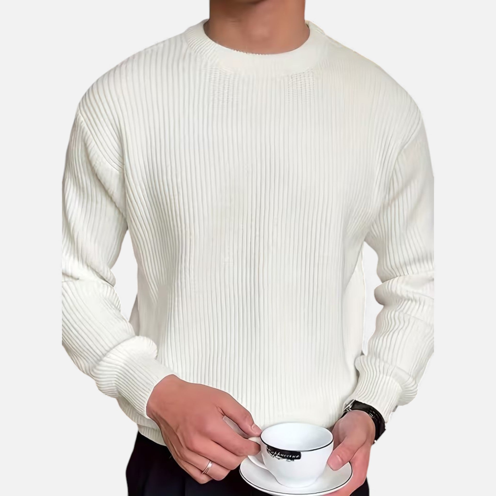 Veroux Mode | Men’s Heritage Knit Crew Sweater