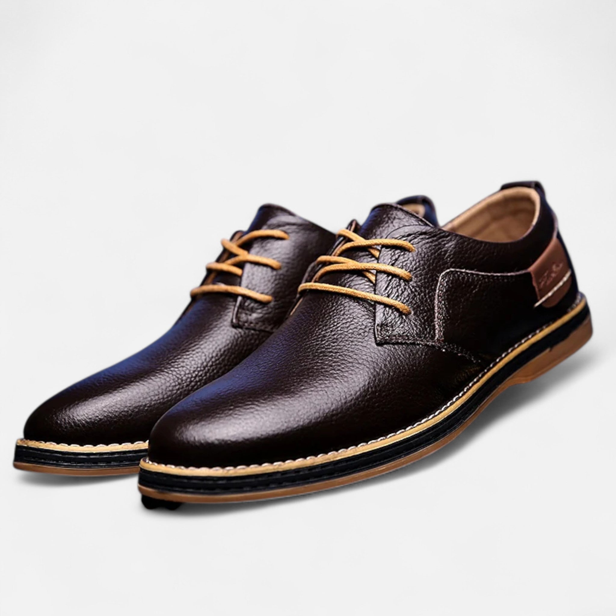 Veroux Mode | Men’s Classic Leather Oxfords