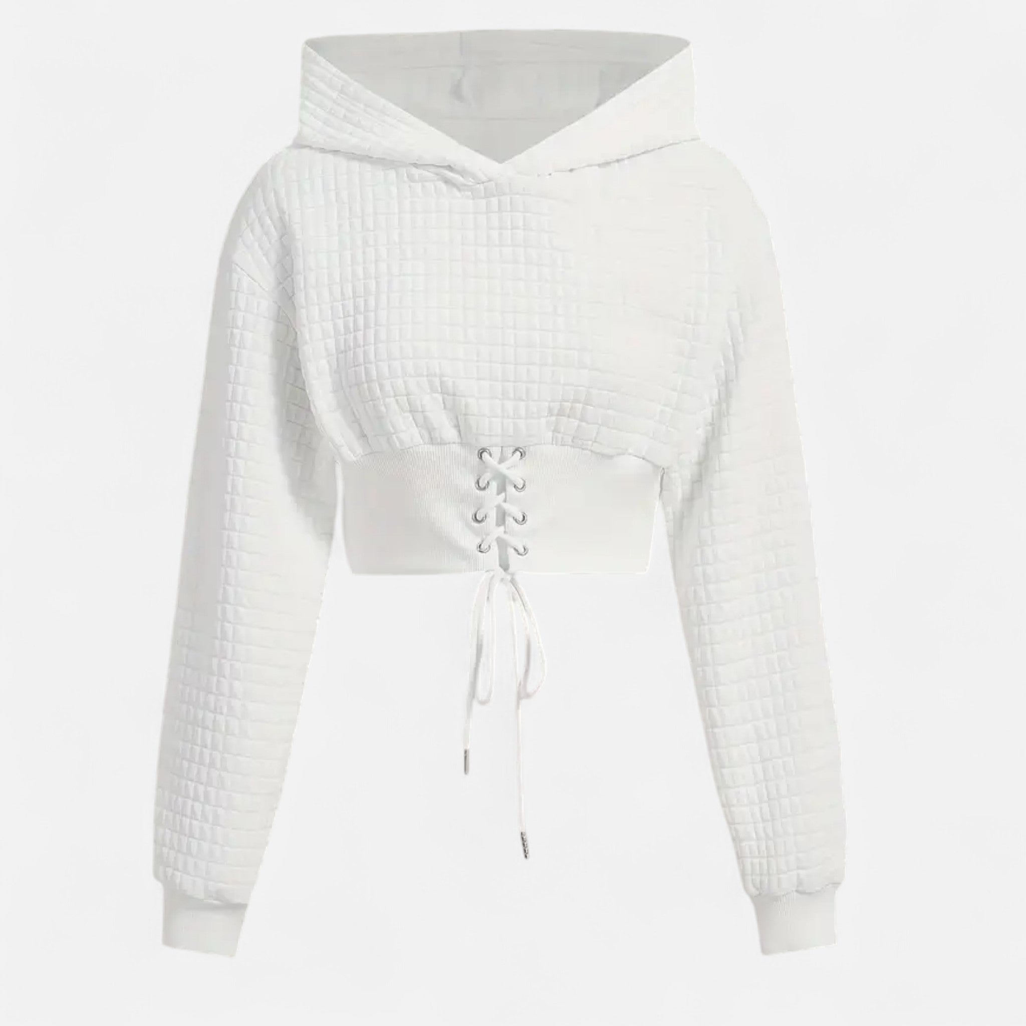 Veroux Mode | Women’s Elegant Long Sleeve Crop Hoodie