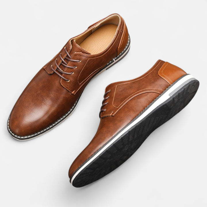 Veroux Mode | Men’s Luxe Ankle Leather Boots