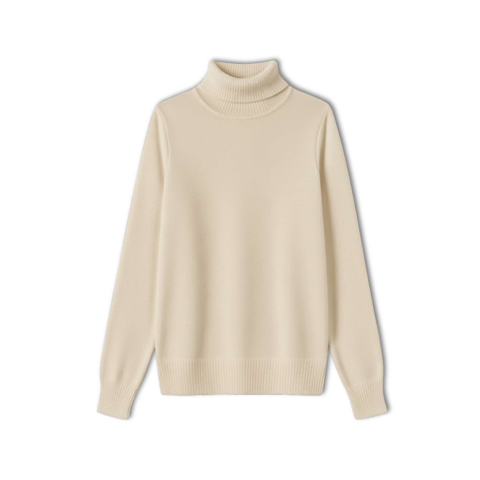Merino Wool Cashmere Turtleneck Sweater Women Pullover
