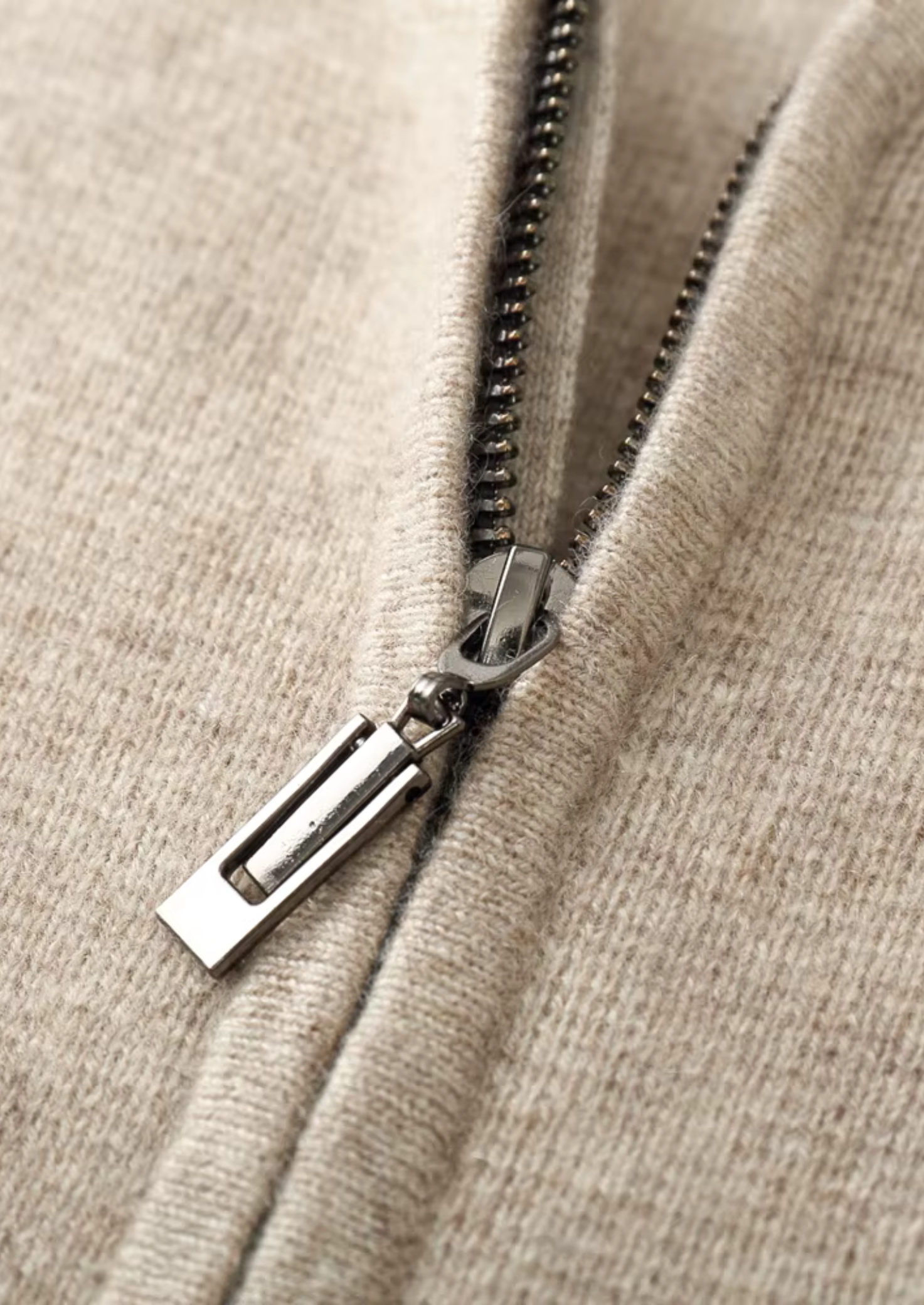 Veroux Mode | Men’s Pure Extra-Fine Merino Wool Zipper Hoodie
