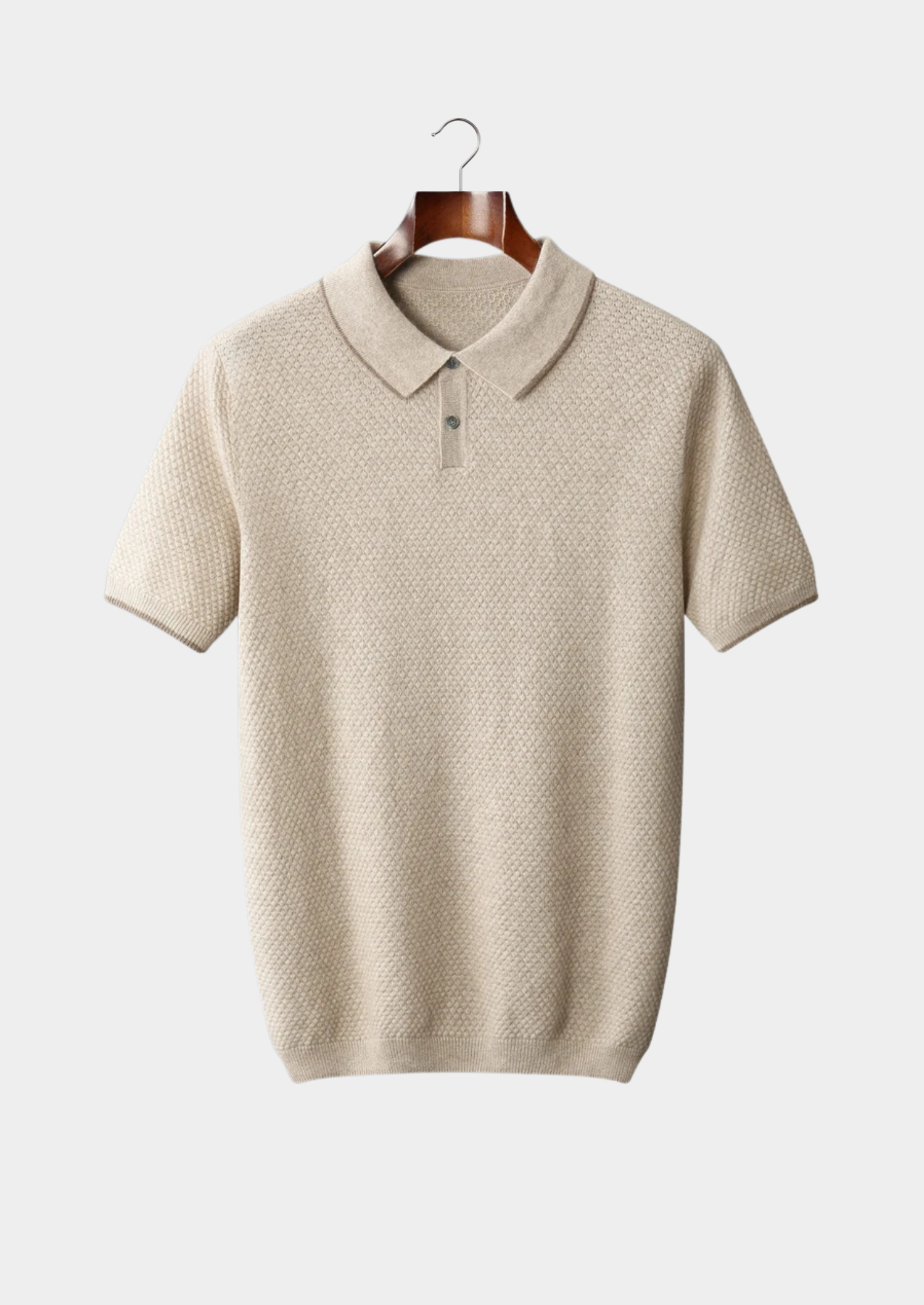 Veroux Mode | Men’s Premium Cashmere Two-Tone Polo