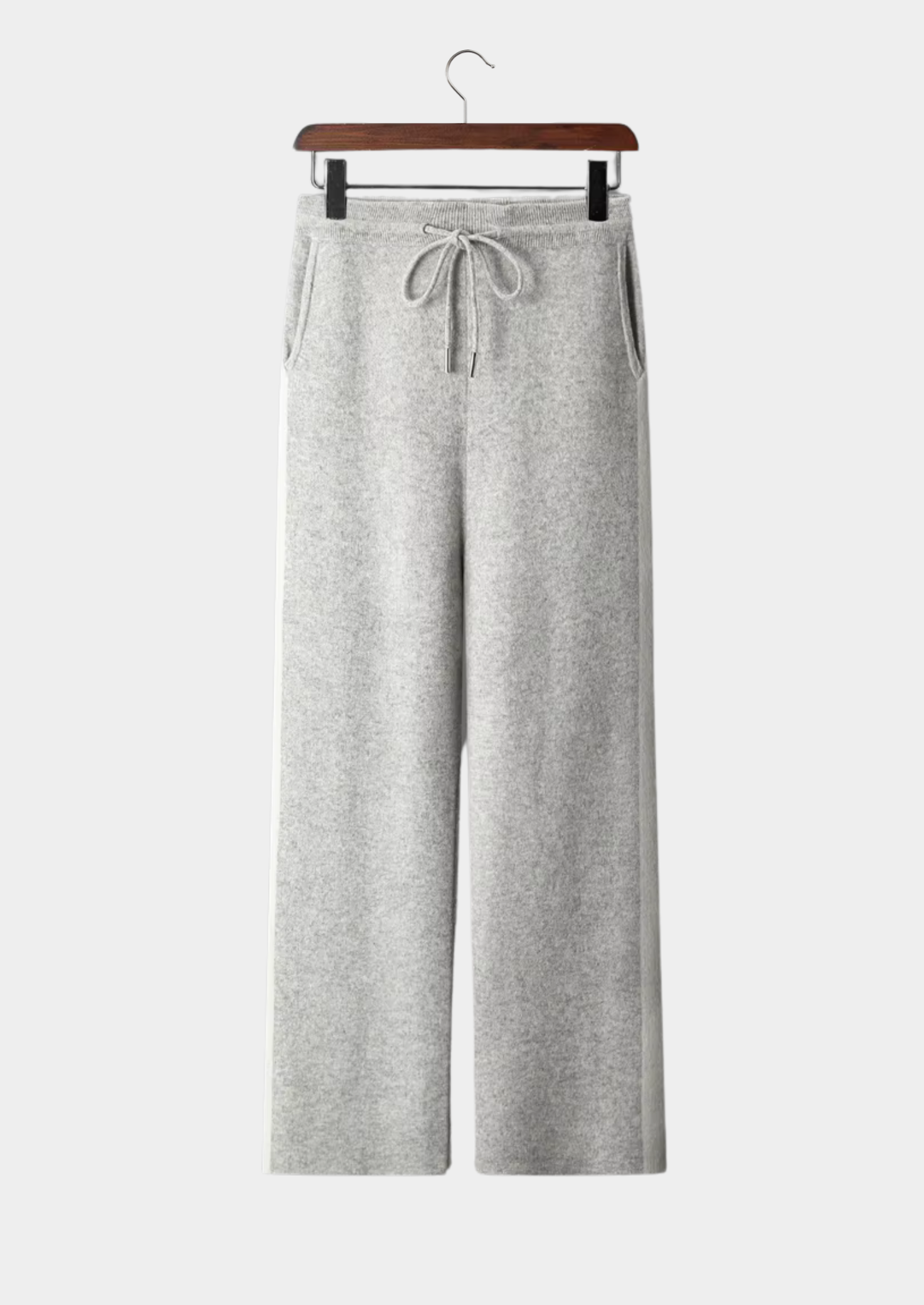 Veroux Mode | Men’s Pure Extra-Fine Merino Wool Wide Leisure Trousers