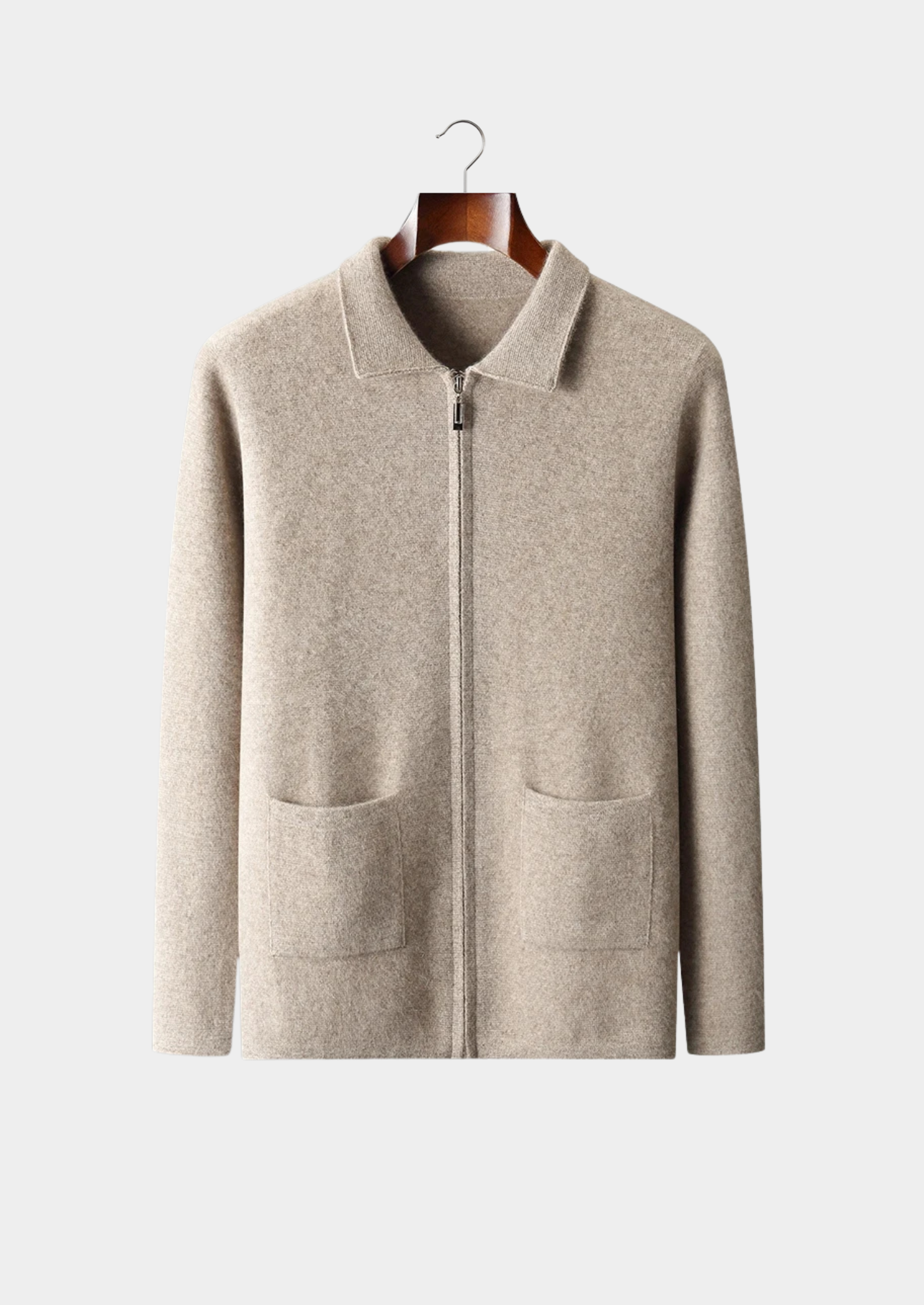 Veroux Mode | Men’s Premium Cashmere Zipper Cardigan