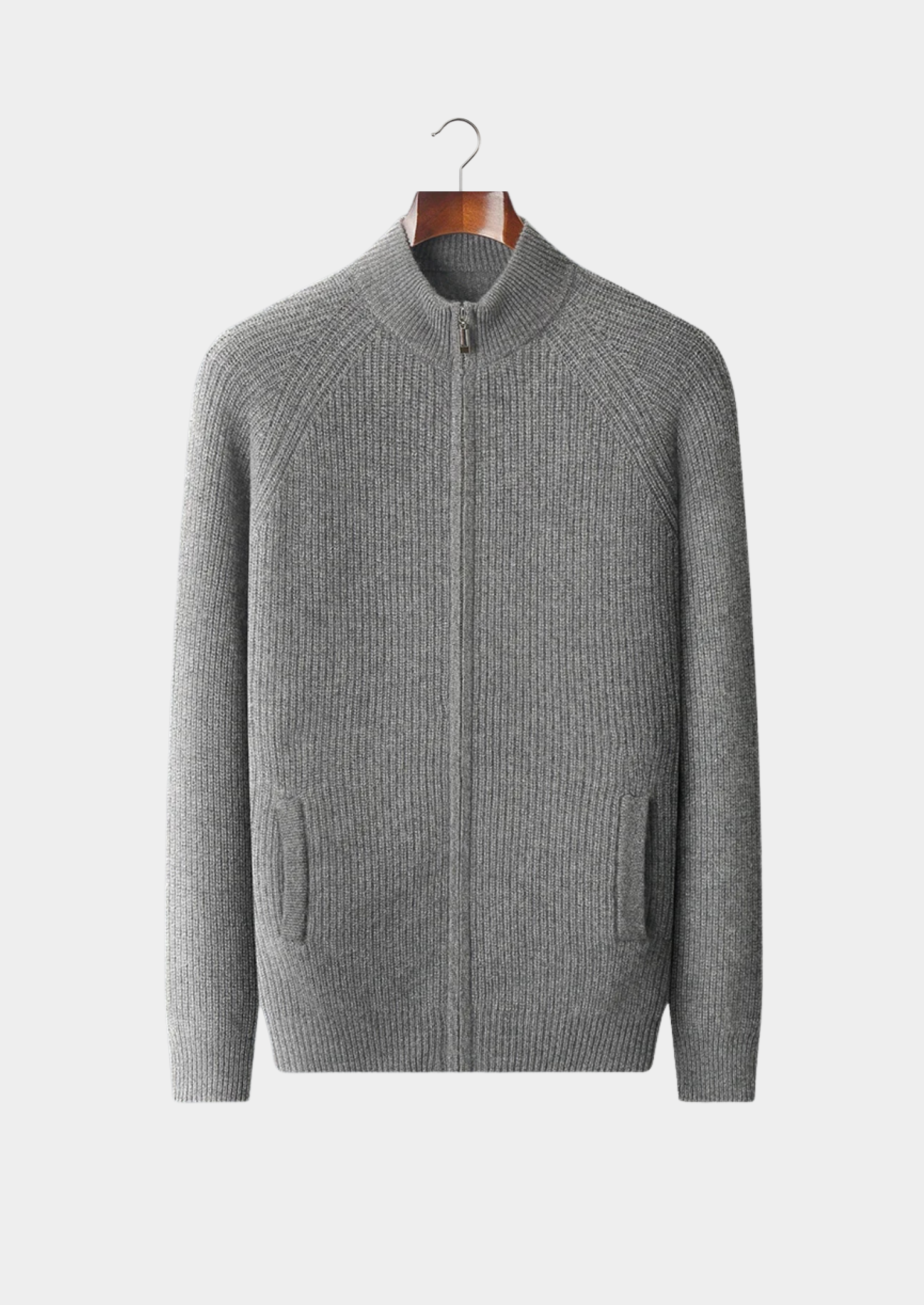 Veroux Mode | Men’s Premium Cashmere Ribbed Cardigan