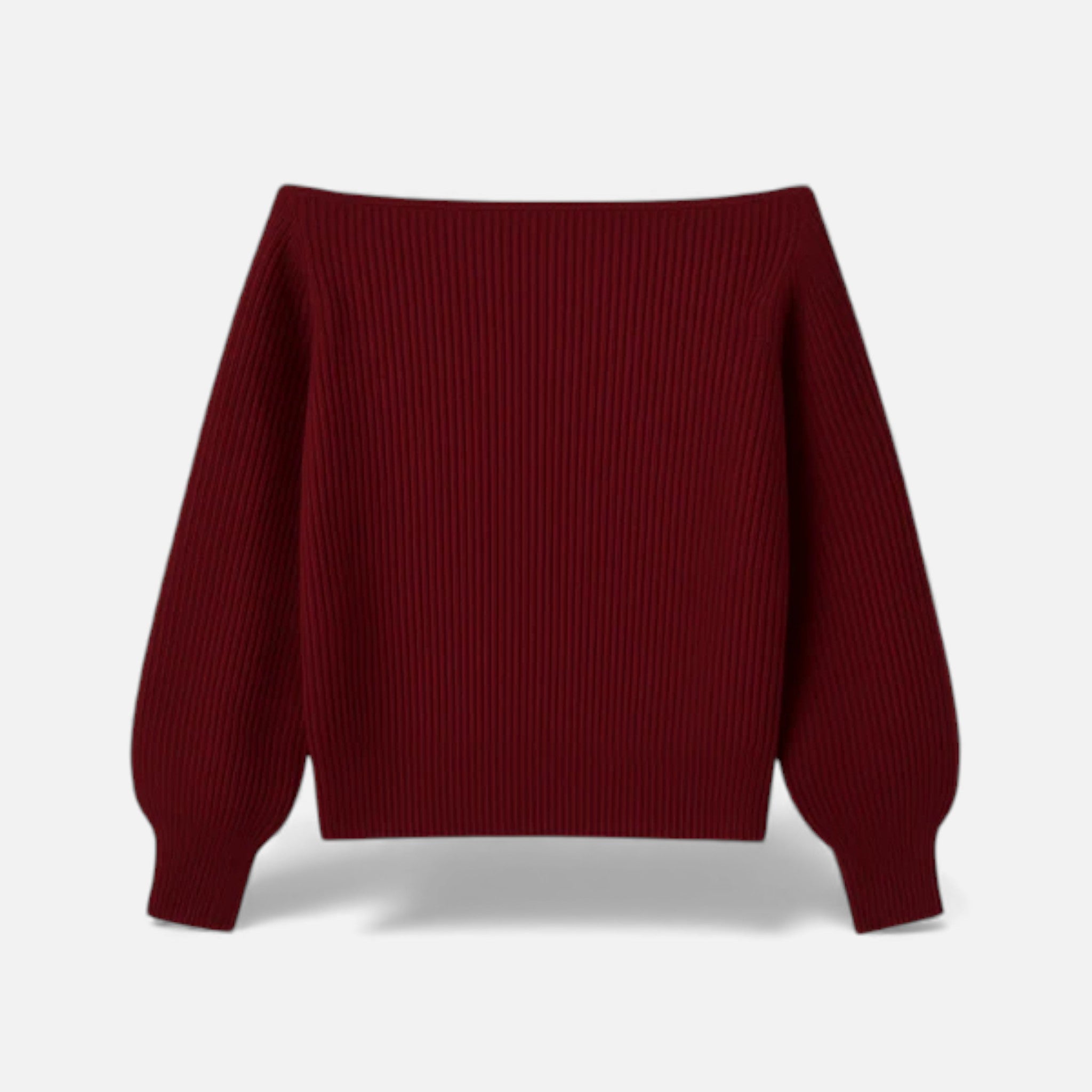 Veroux Mode | Women’s Off-Shoulder Jumper – Soft Knit Elegance