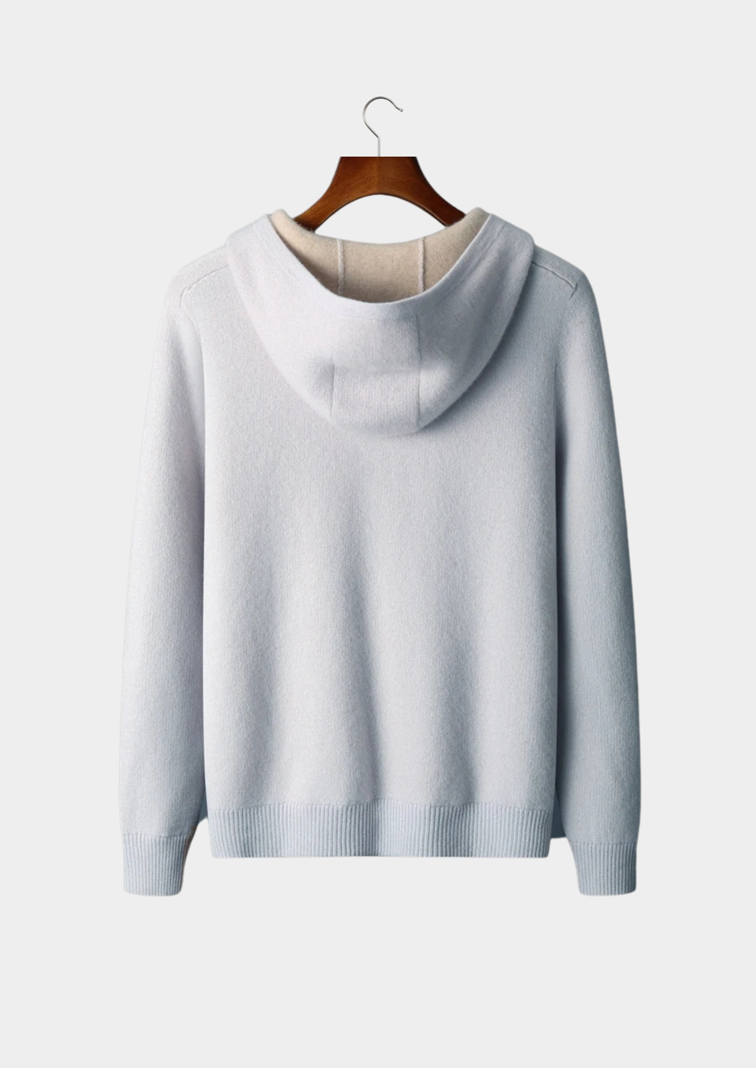 Veroux Mode | Men’s Premium Cashmere Two-Tone Zipper Hoodie