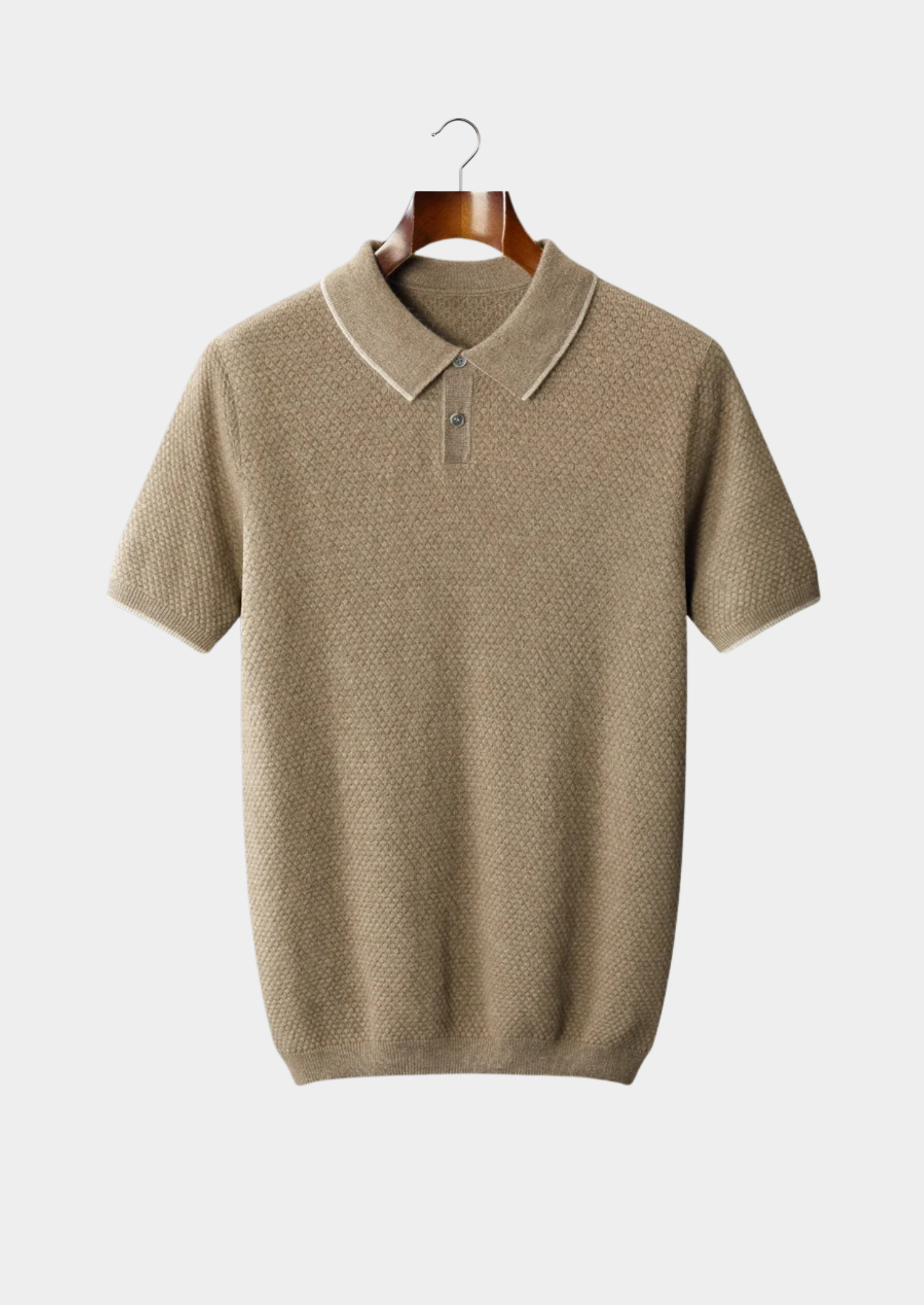 Veroux Mode | Men’s Premium Cashmere Two-Tone Polo
