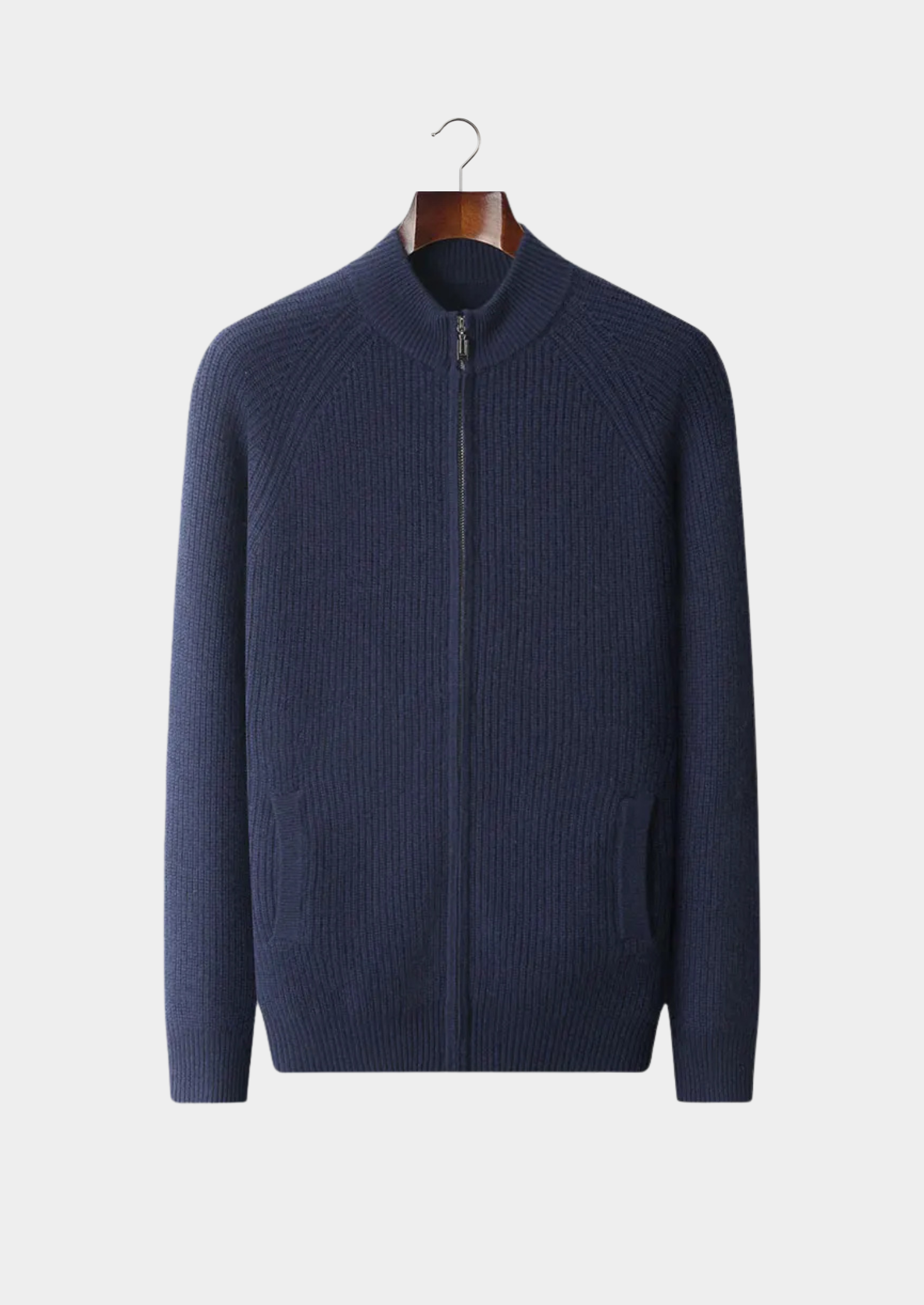 Veroux Mode | Men’s Premium Cashmere Ribbed Cardigan