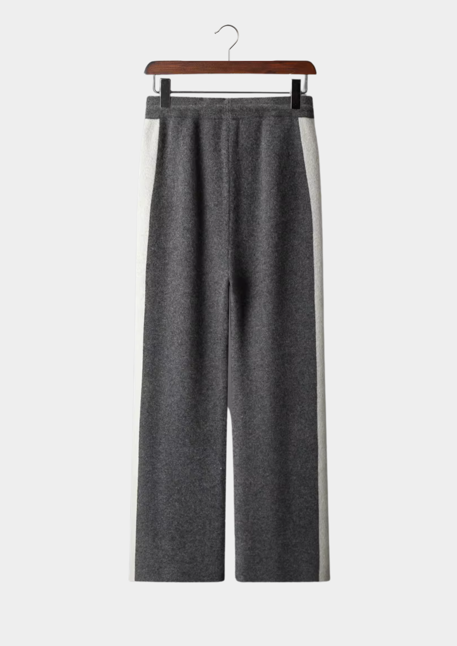 Veroux Mode | Men’s Pure Extra-Fine Merino Wool Wide Leisure Trousers