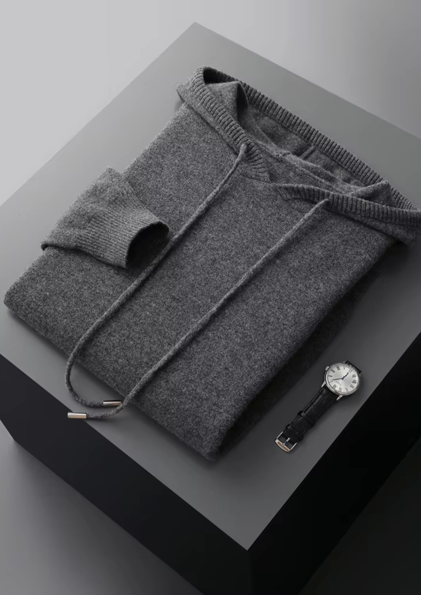 Veroux Mode | Men’s Pure Extra-Fine Merino Wool Leisure Hoodie
