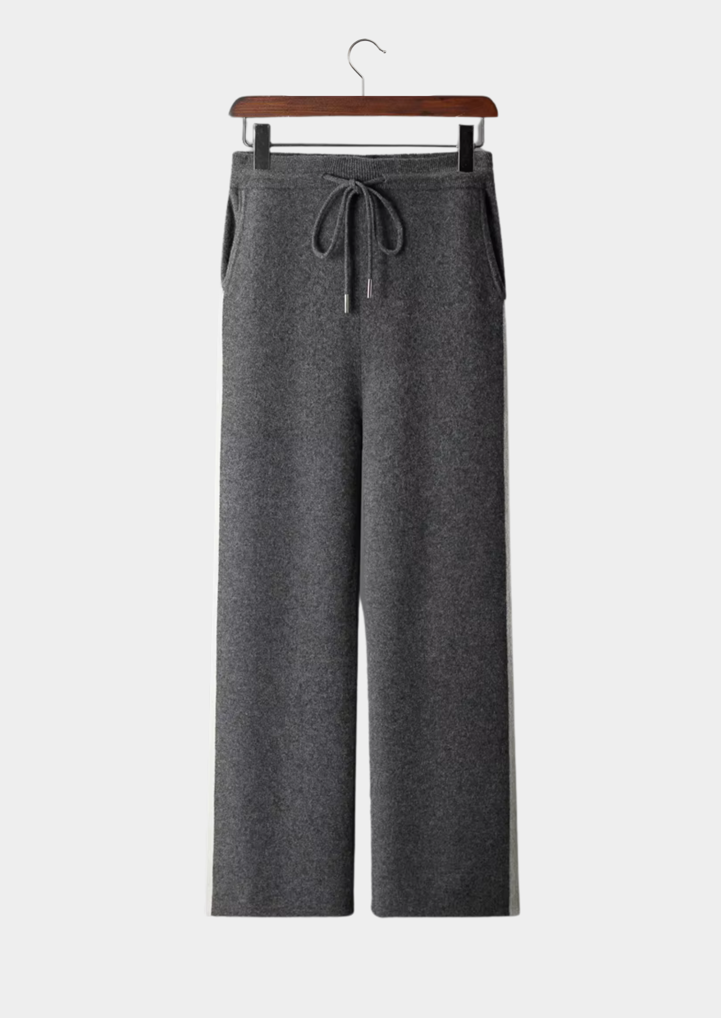 Veroux Mode | Men’s Pure Extra-Fine Merino Wool Wide Leisure Trousers